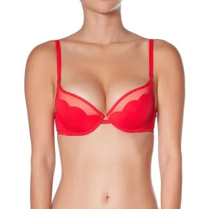 Cupcake Push Up Bra - Red -