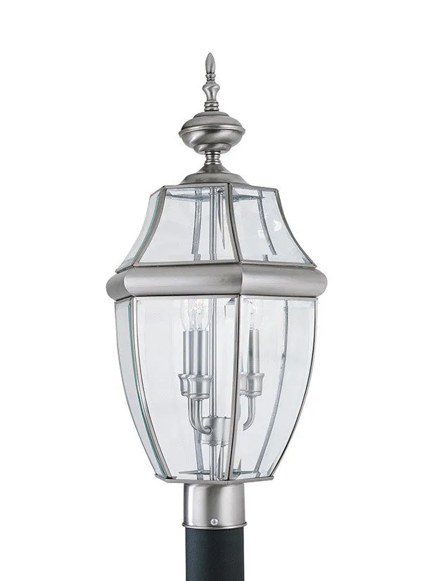 Curved Beveled Antique Brushed Nickel 3 L