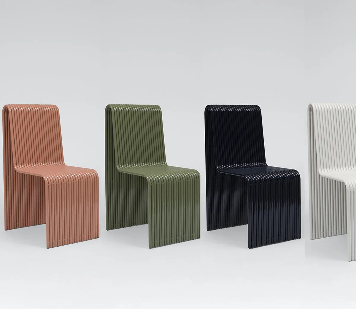 Curved Outdoor Bench