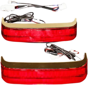 Custom Dynamics CD-SB-SS8-CR Saddlebag Lights for H-D OE Saddlebags - Chrome Finish - Red Lens
