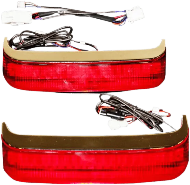 Custom Dynamics CD-SB-SS8-CR Saddlebag Lights for H-D OE Saddlebags - Chrome Finish - Red Lens