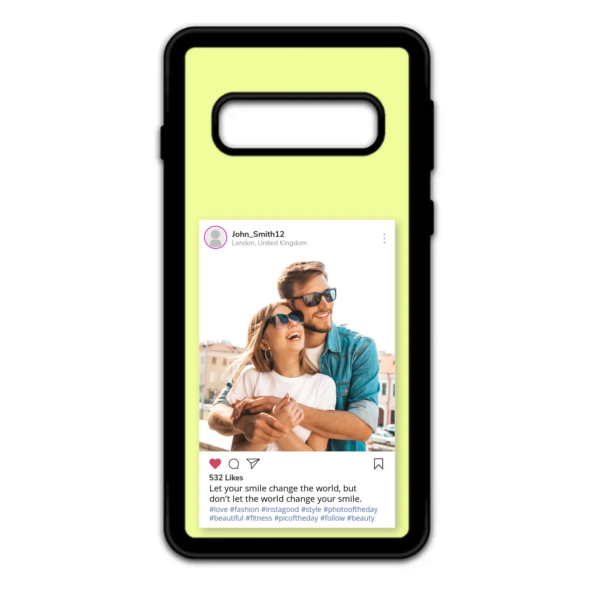 Custom Personalised Insta Instagram Post Rubber TPU Case for iPhone, Samsung & Pixel