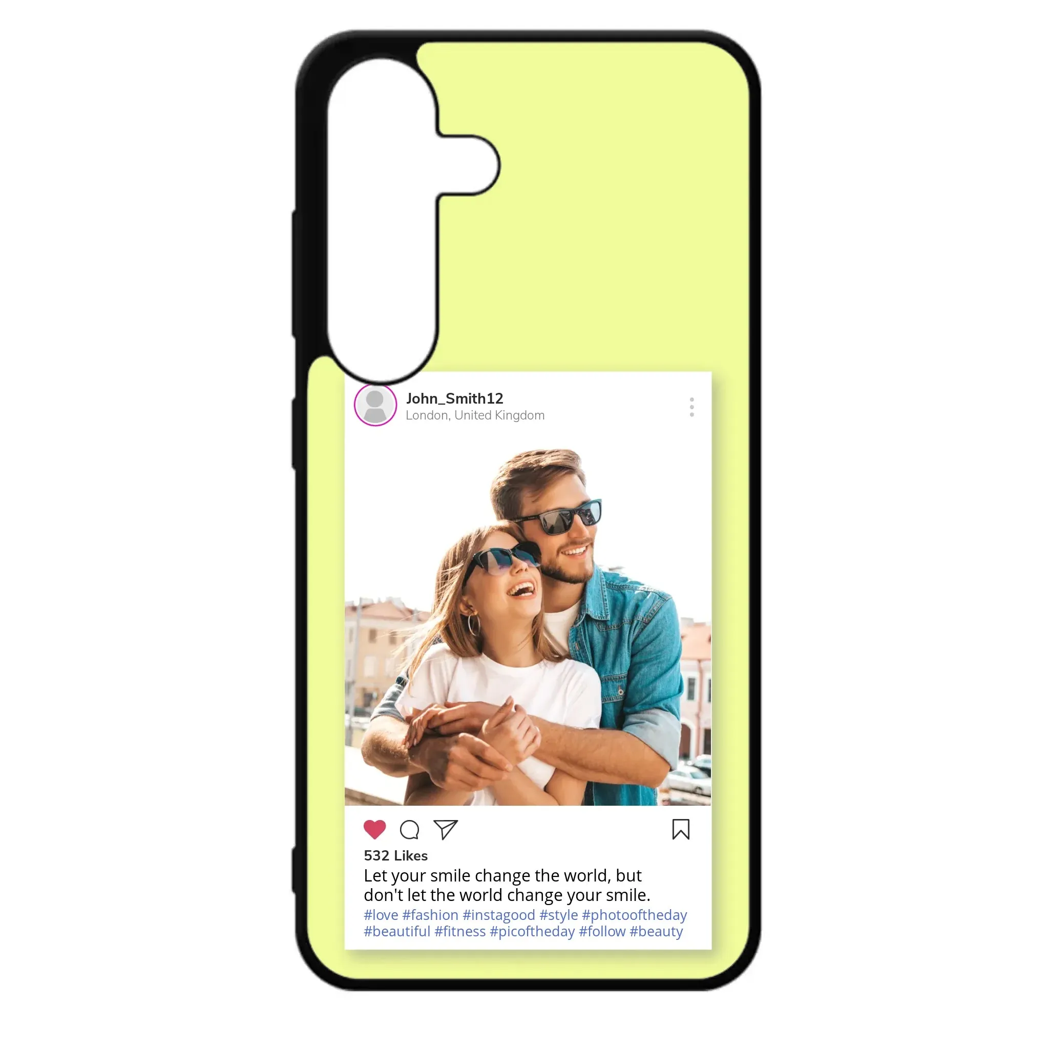 Custom Personalised Insta Instagram Post Rubber TPU Case for iPhone, Samsung & Pixel