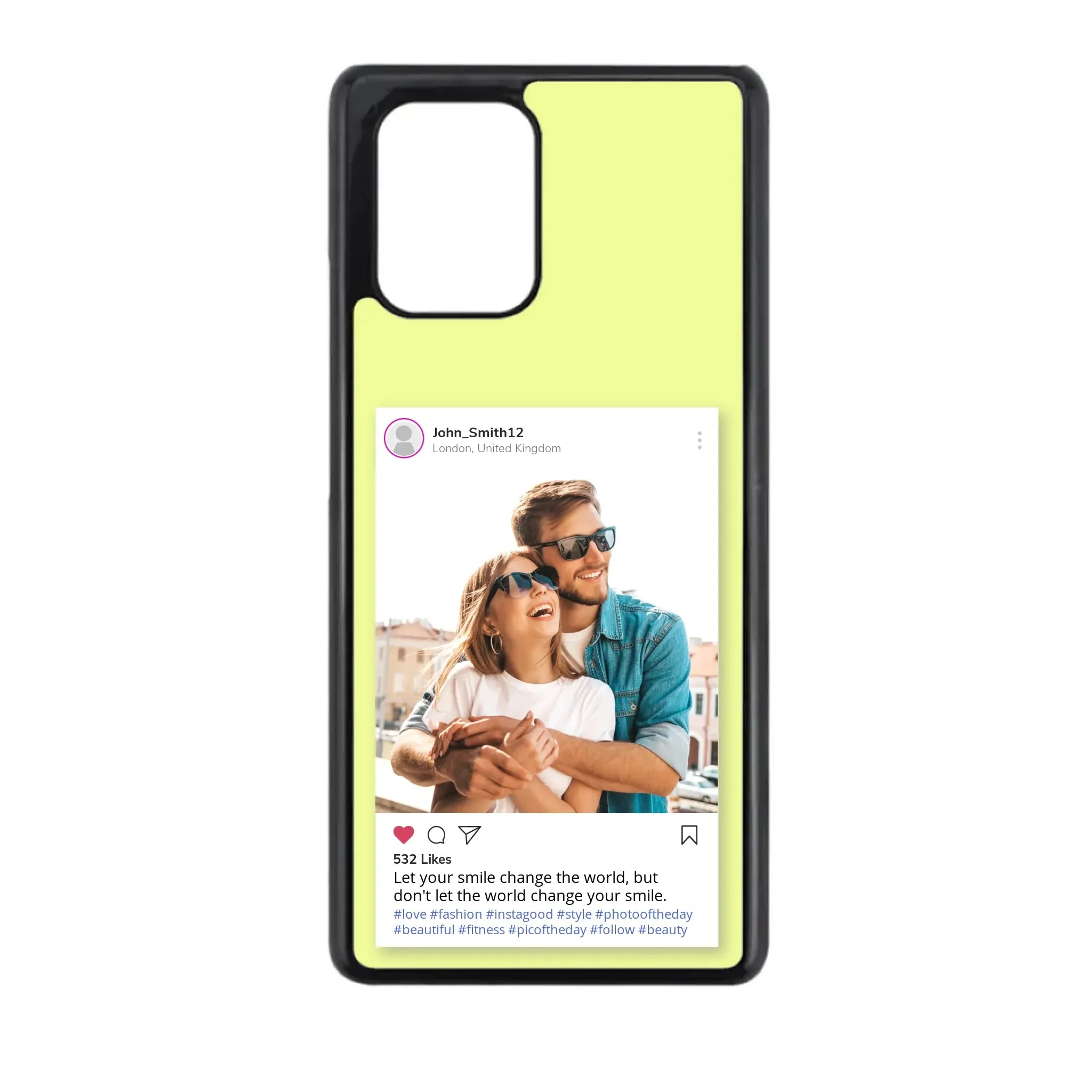 Custom Personalised Insta Instagram Post Rubber TPU Case for iPhone, Samsung & Pixel