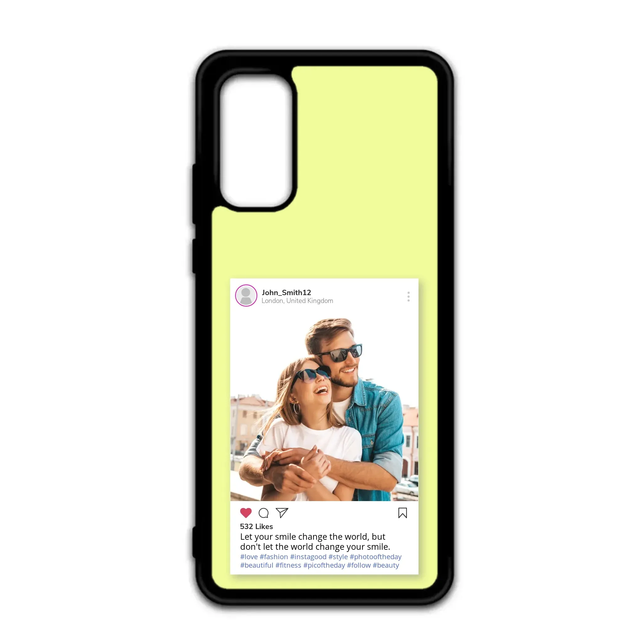 Custom Personalised Insta Instagram Post Rubber TPU Case for iPhone, Samsung & Pixel