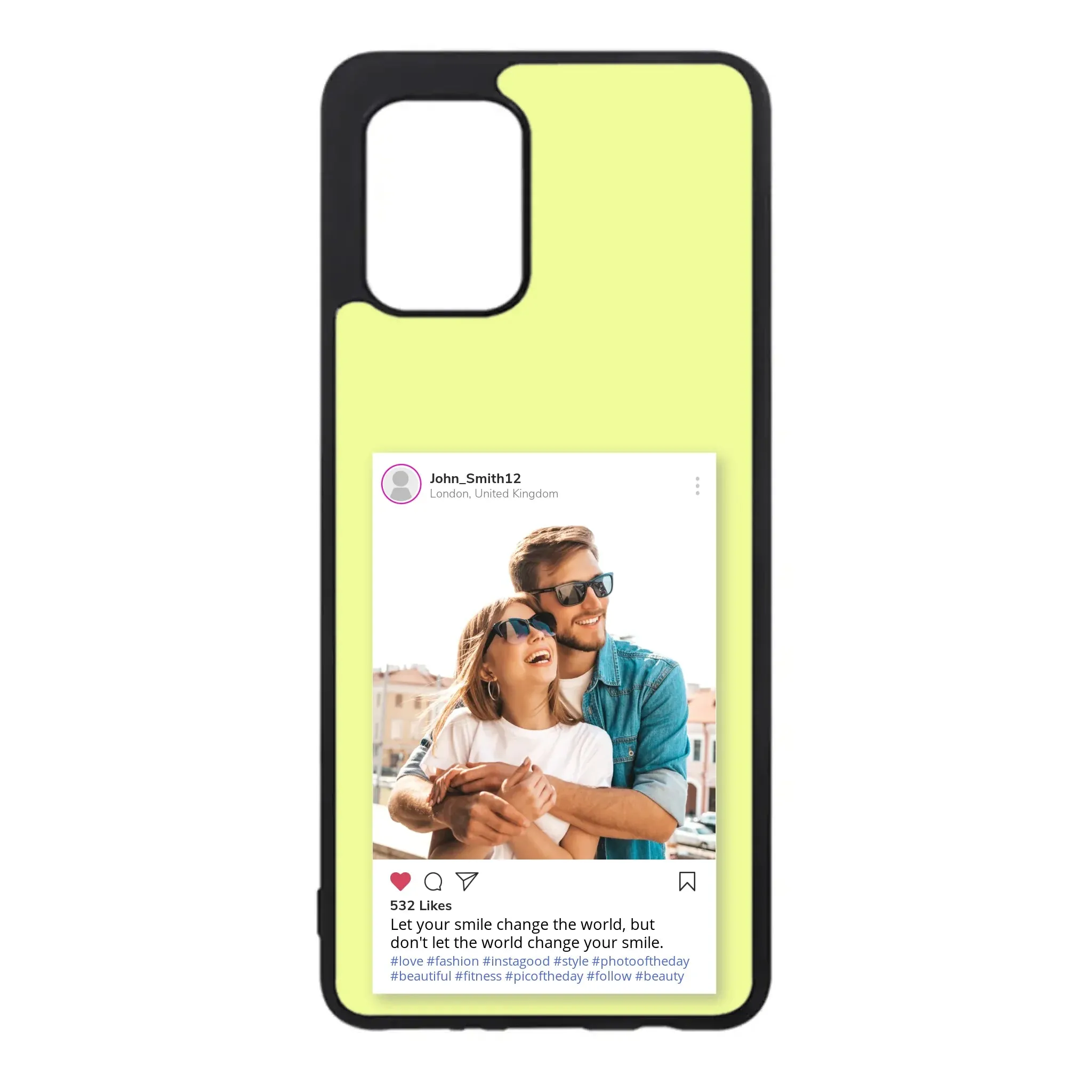 Custom Personalised Insta Instagram Post Rubber TPU Case for iPhone, Samsung & Pixel