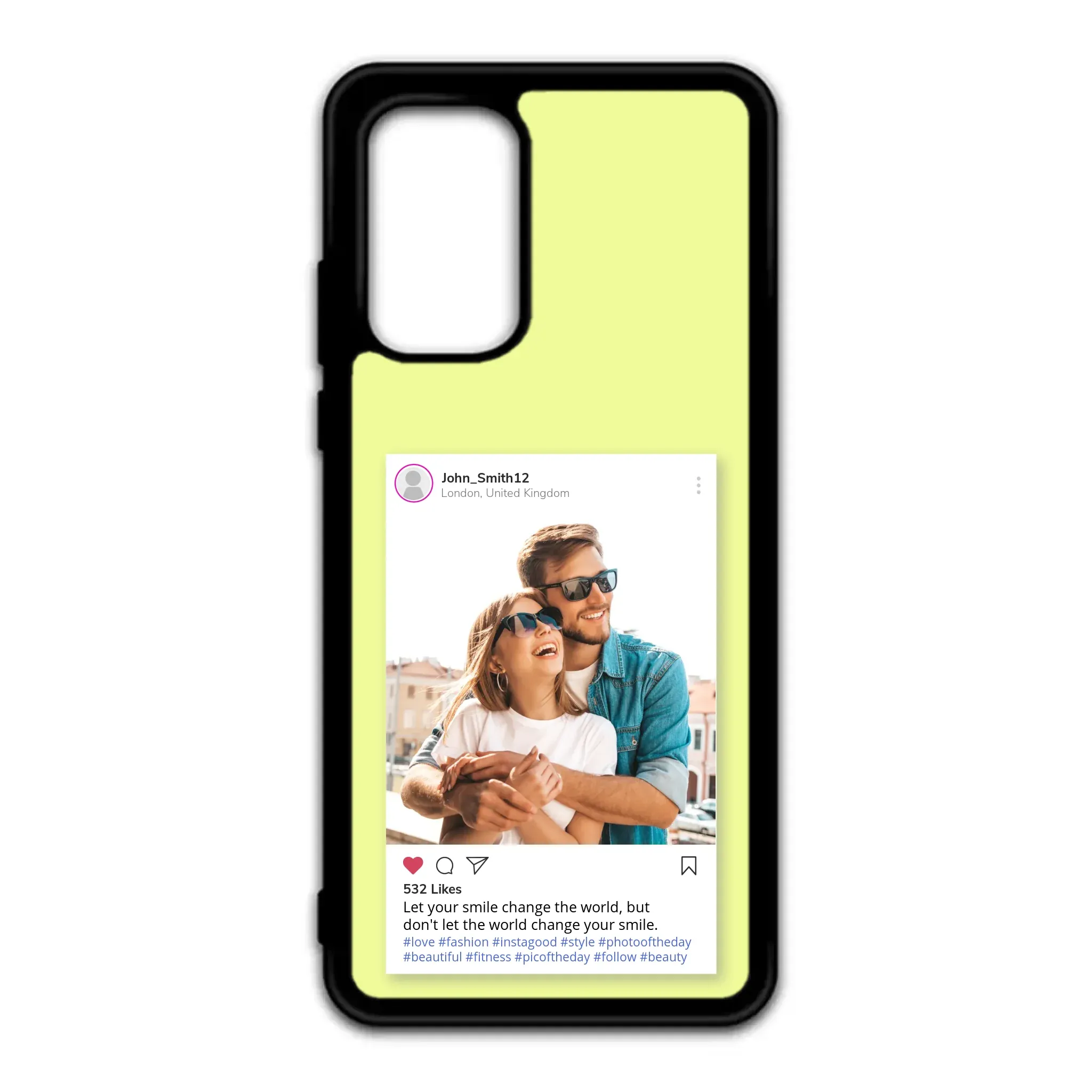 Custom Personalised Insta Instagram Post Rubber TPU Case for iPhone, Samsung & Pixel