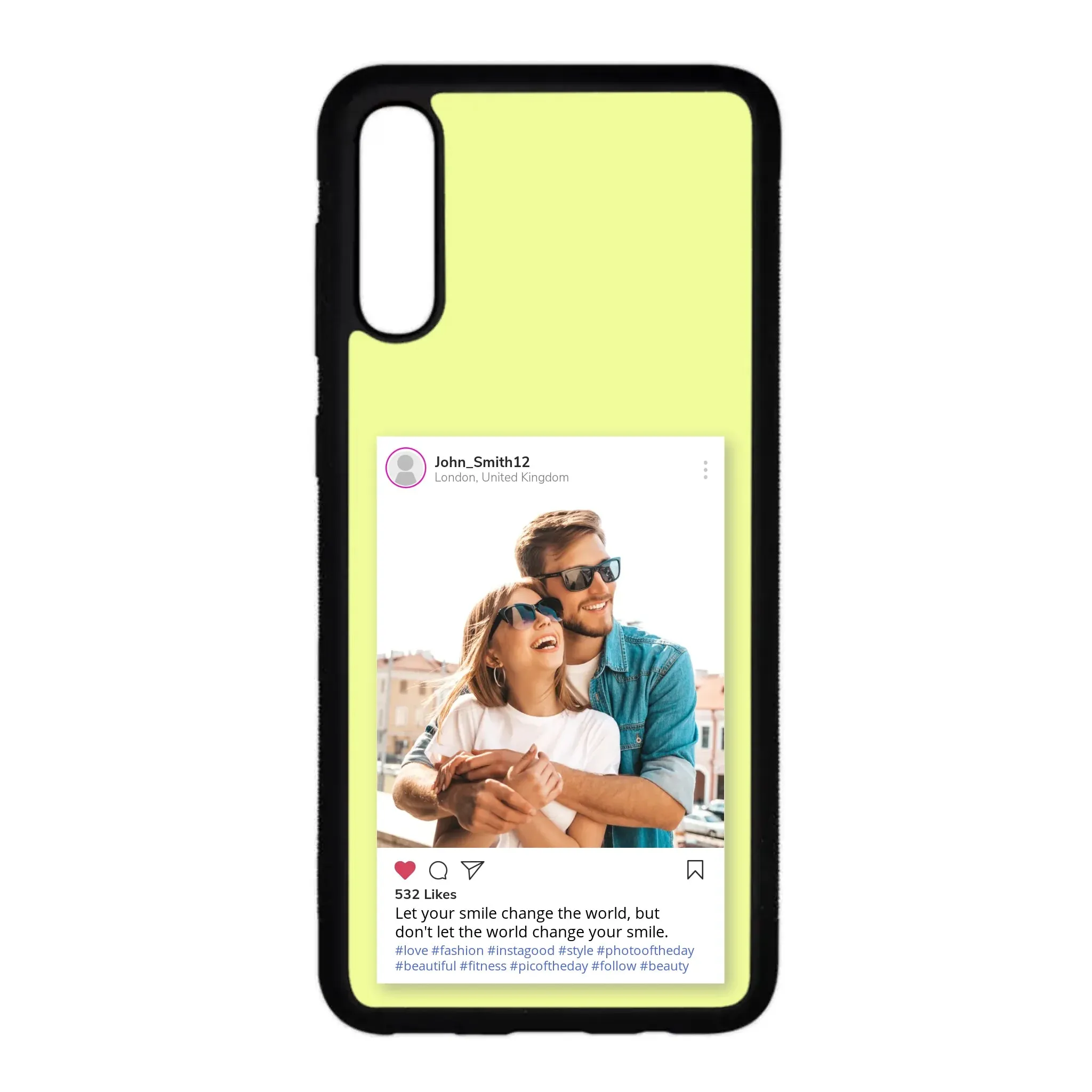 Custom Personalised Insta Instagram Post Rubber TPU Case for iPhone, Samsung & Pixel