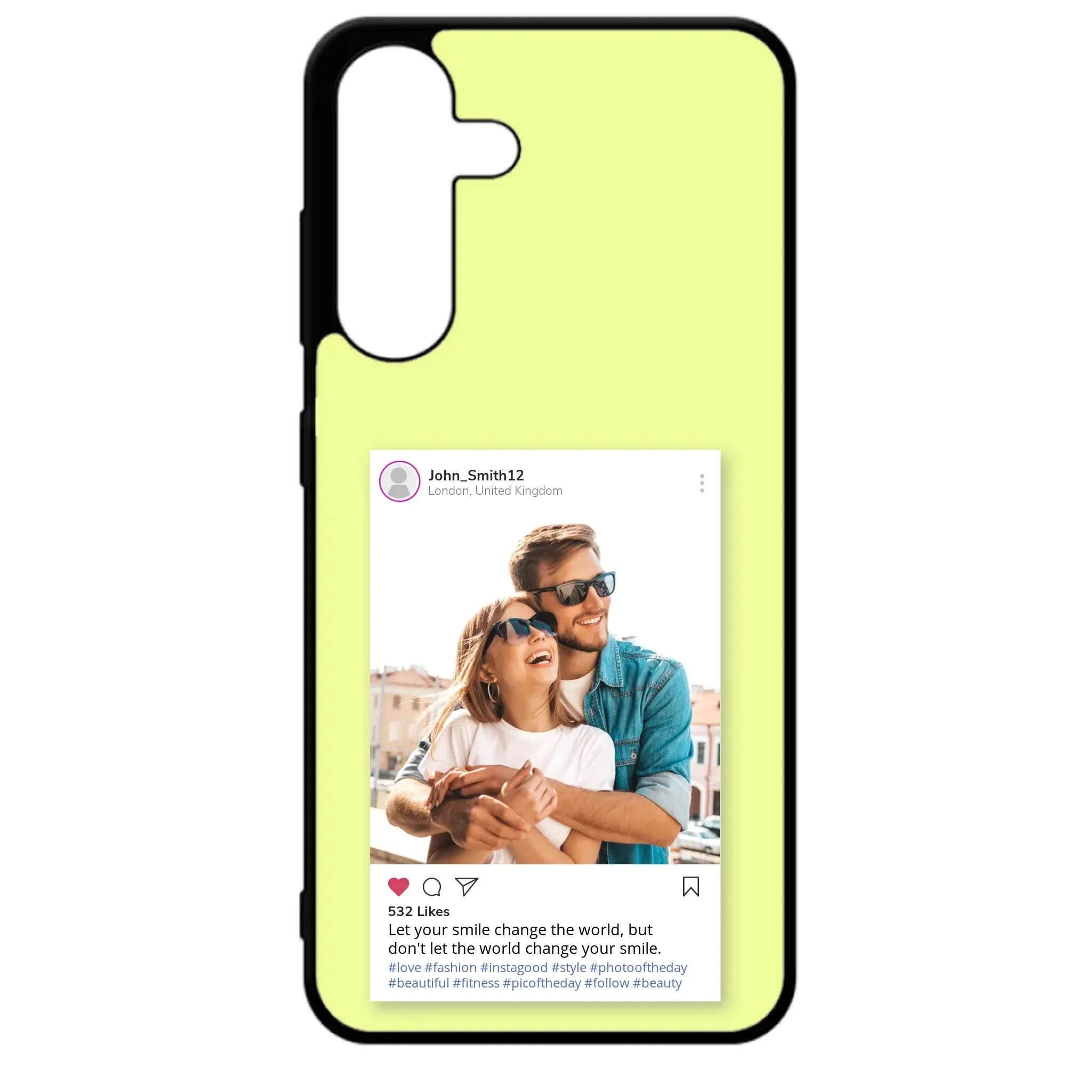Custom Personalised Insta Instagram Post Rubber TPU Case for iPhone, Samsung & Pixel