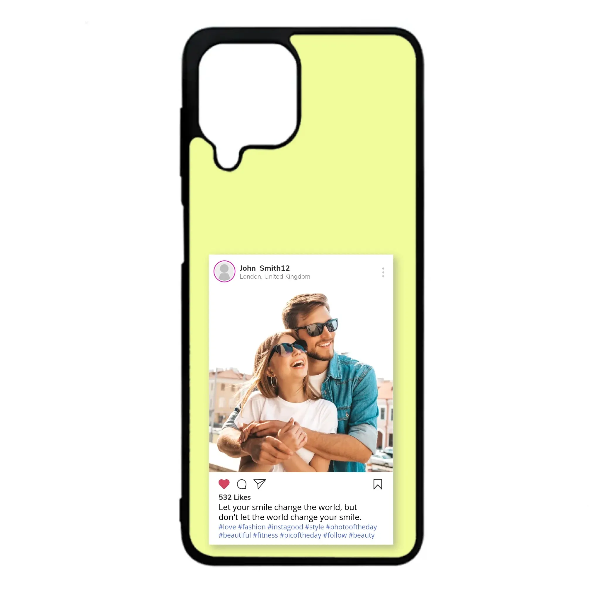 Custom Personalised Insta Instagram Post Rubber TPU Case for iPhone, Samsung & Pixel