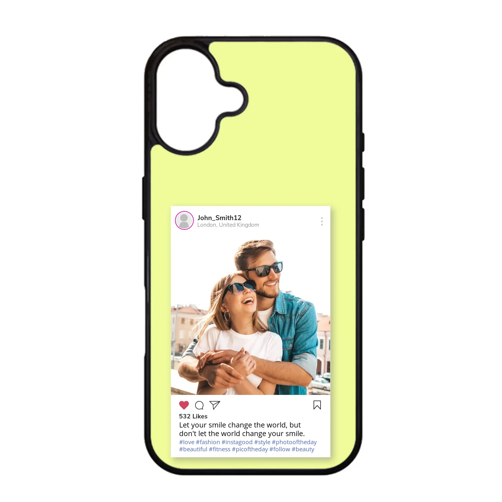 Custom Personalised Insta Instagram Post Rubber TPU Case for iPhone, Samsung & Pixel