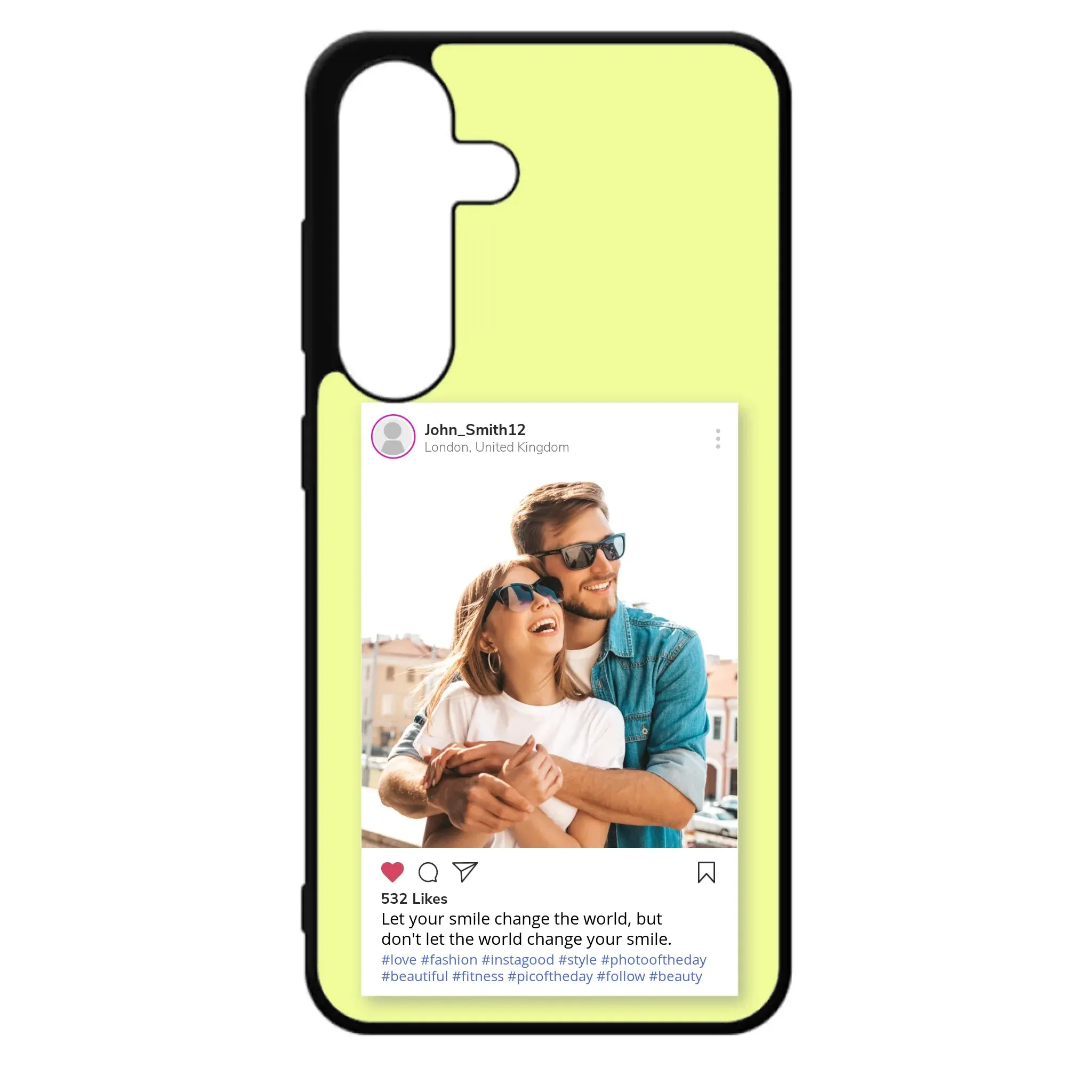 Custom Personalised Insta Instagram Post Rubber TPU Case for iPhone, Samsung & Pixel