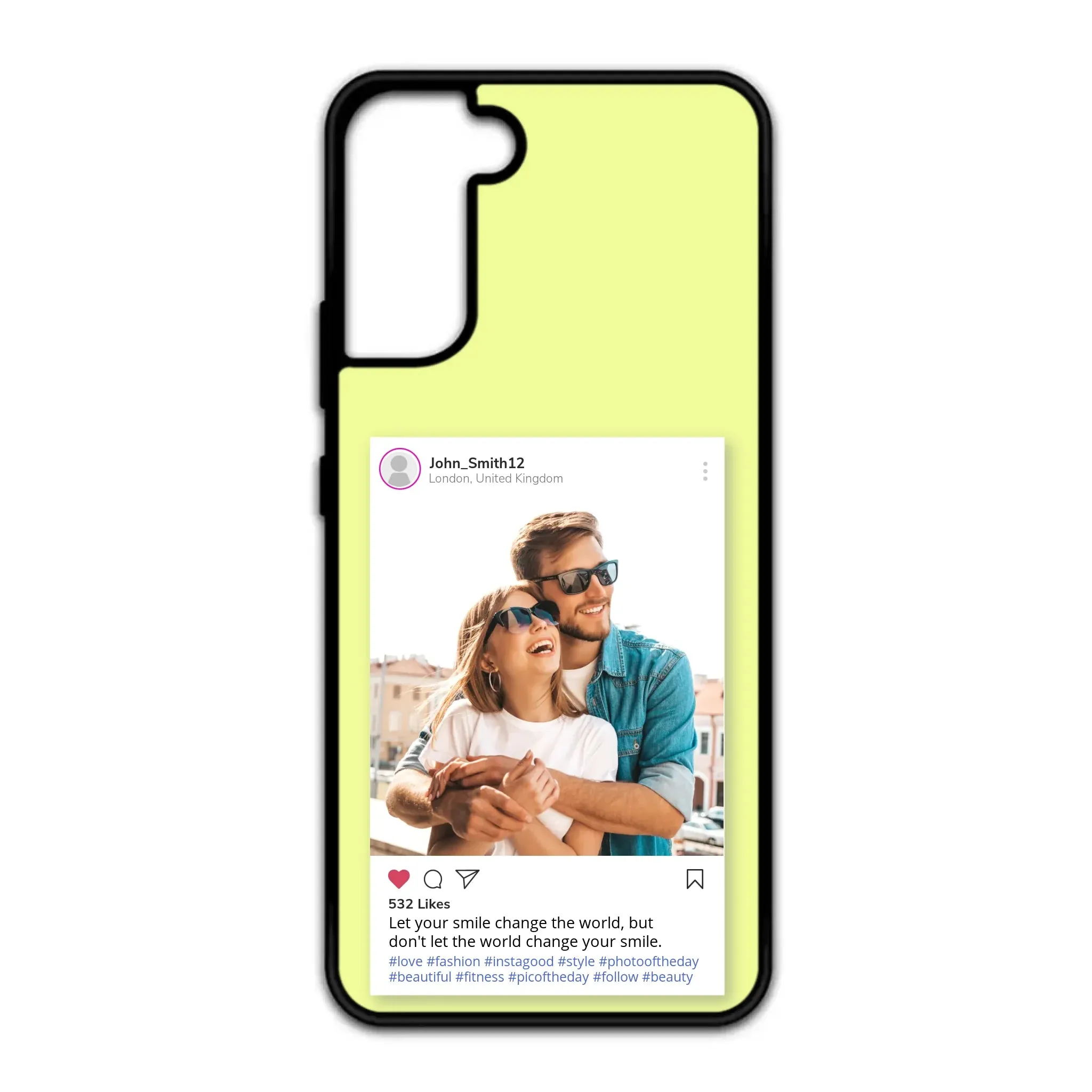 Custom Personalised Insta Instagram Post Rubber TPU Case for iPhone, Samsung & Pixel