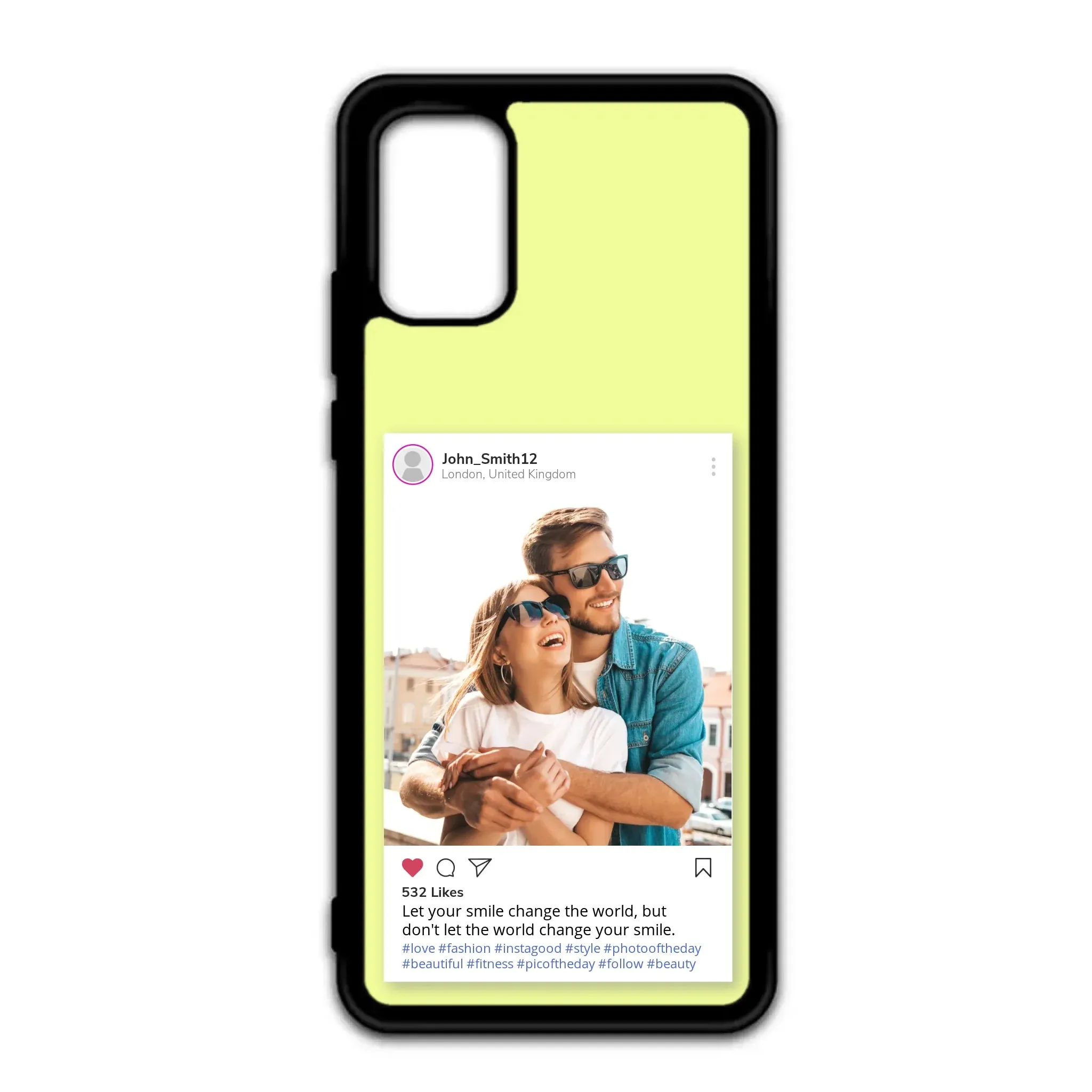 Custom Personalised Insta Instagram Post Rubber TPU Case for iPhone, Samsung & Pixel