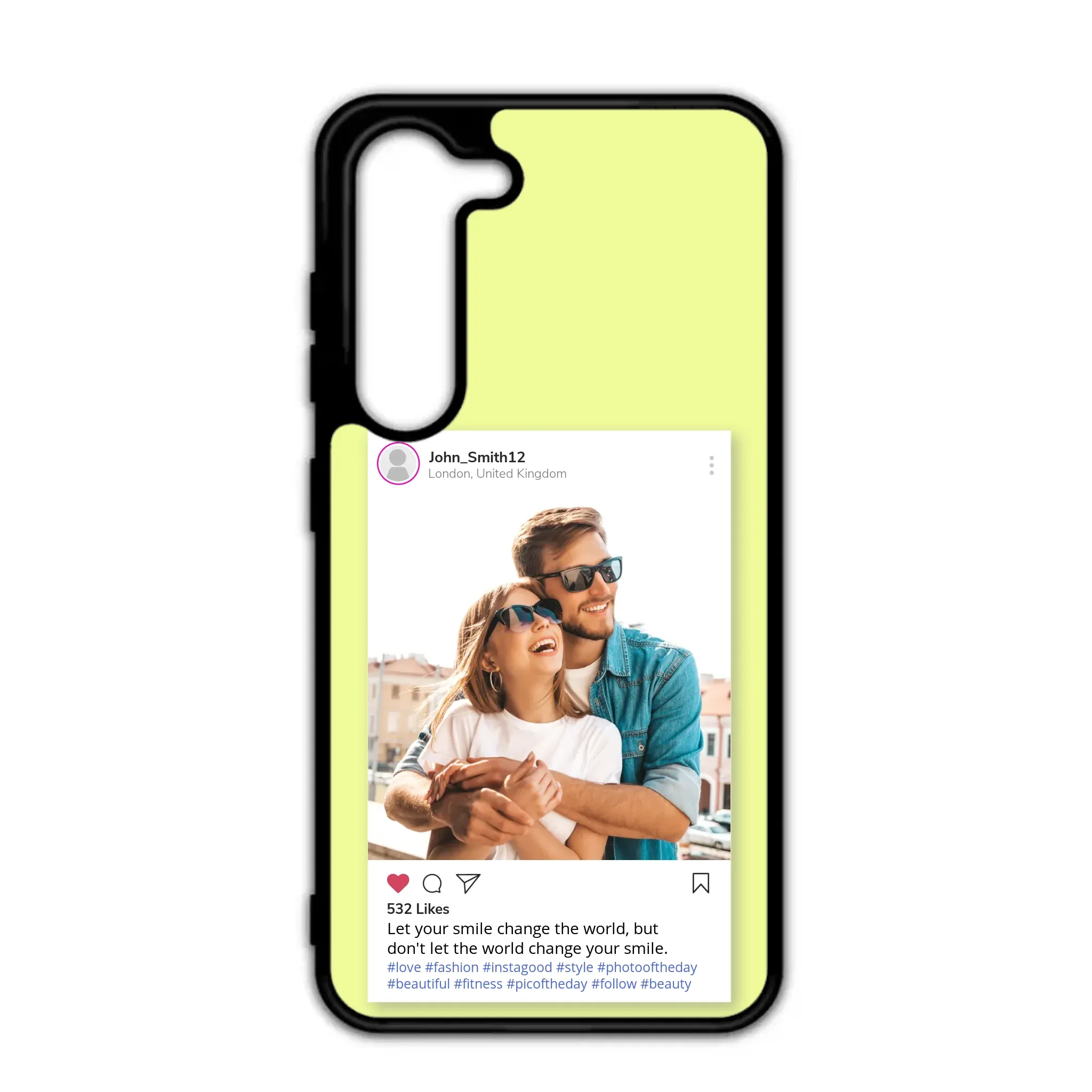 Custom Personalised Insta Instagram Post Rubber TPU Case for iPhone, Samsung & Pixel