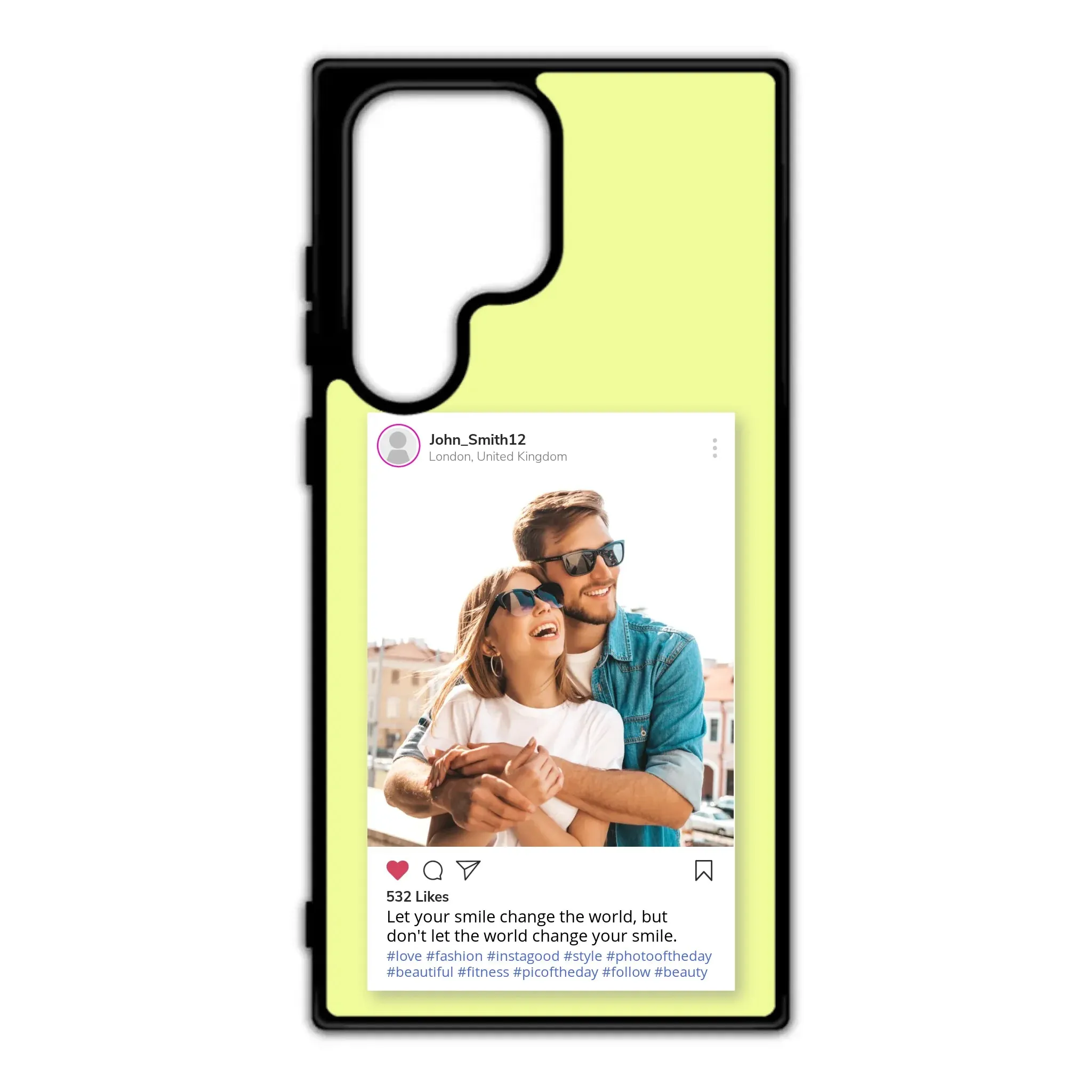 Custom Personalised Insta Instagram Post Rubber TPU Case for iPhone, Samsung & Pixel