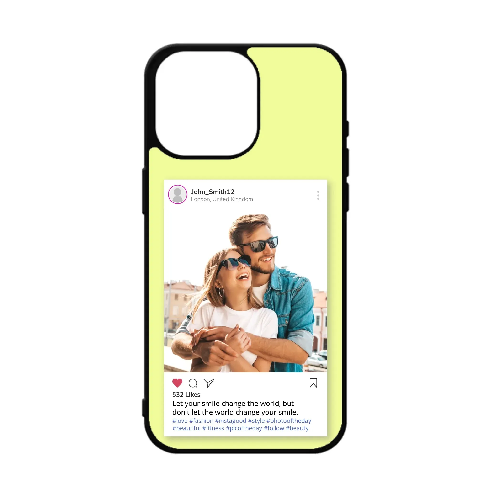 Custom Personalised Insta Instagram Post Rubber TPU Case for iPhone, Samsung & Pixel