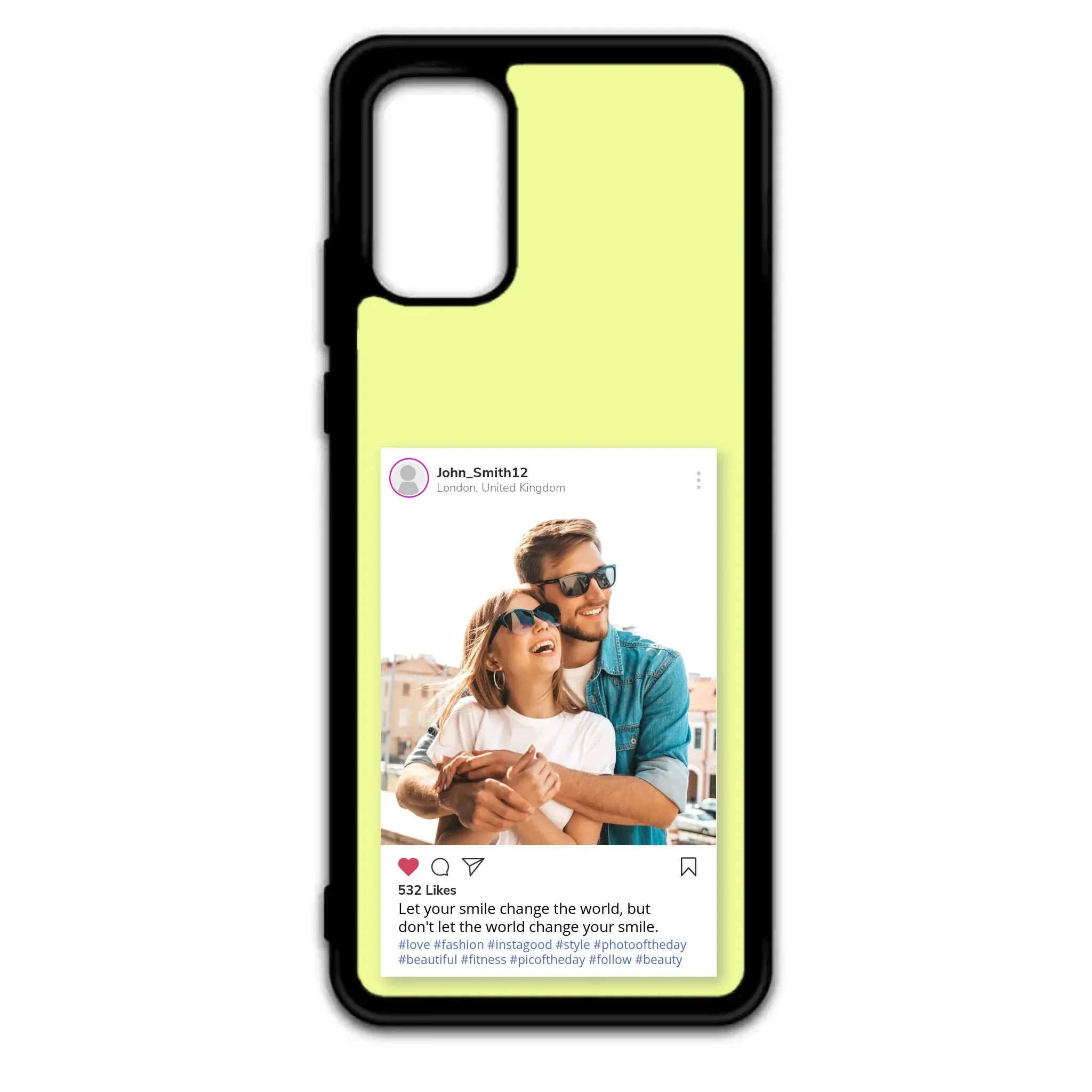 Custom Personalised Insta Instagram Post Rubber TPU Case for iPhone, Samsung & Pixel