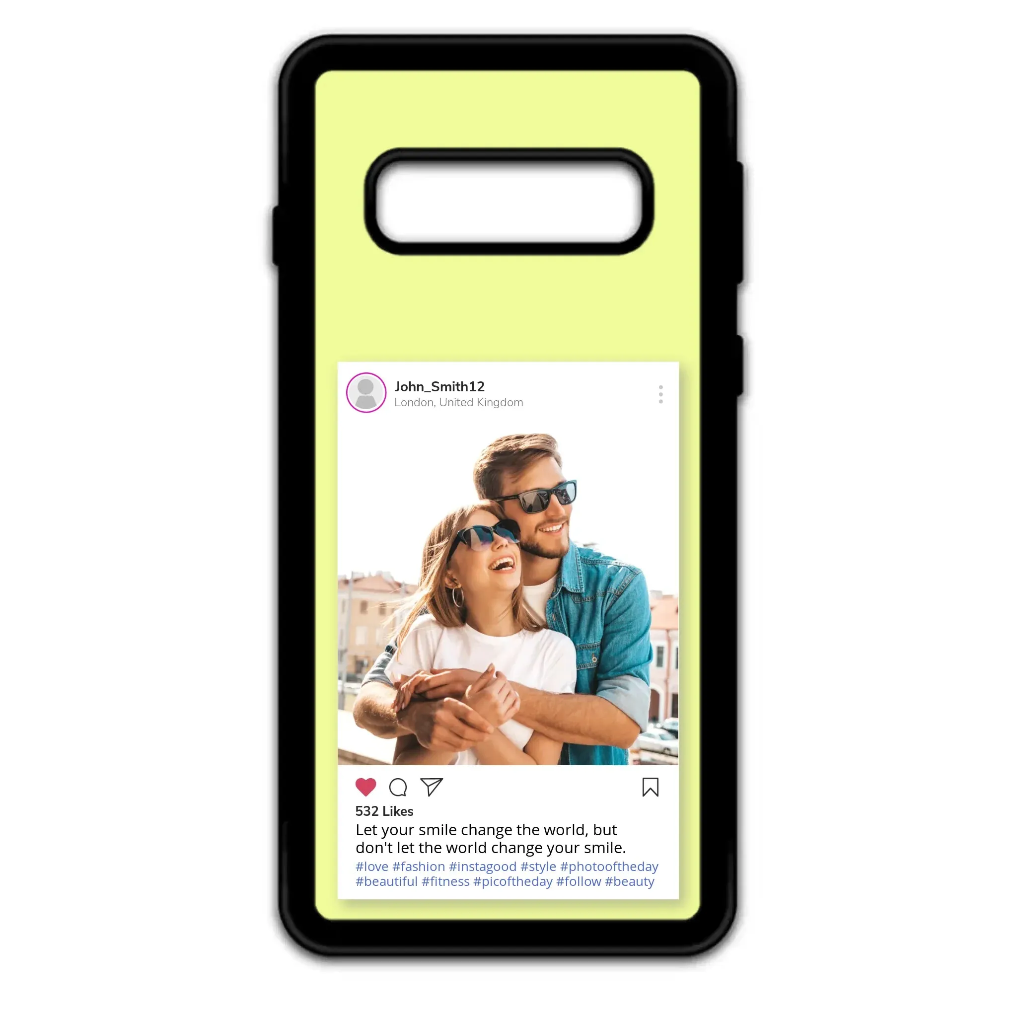 Custom Personalised Insta Instagram Post Rubber TPU Case for iPhone, Samsung & Pixel