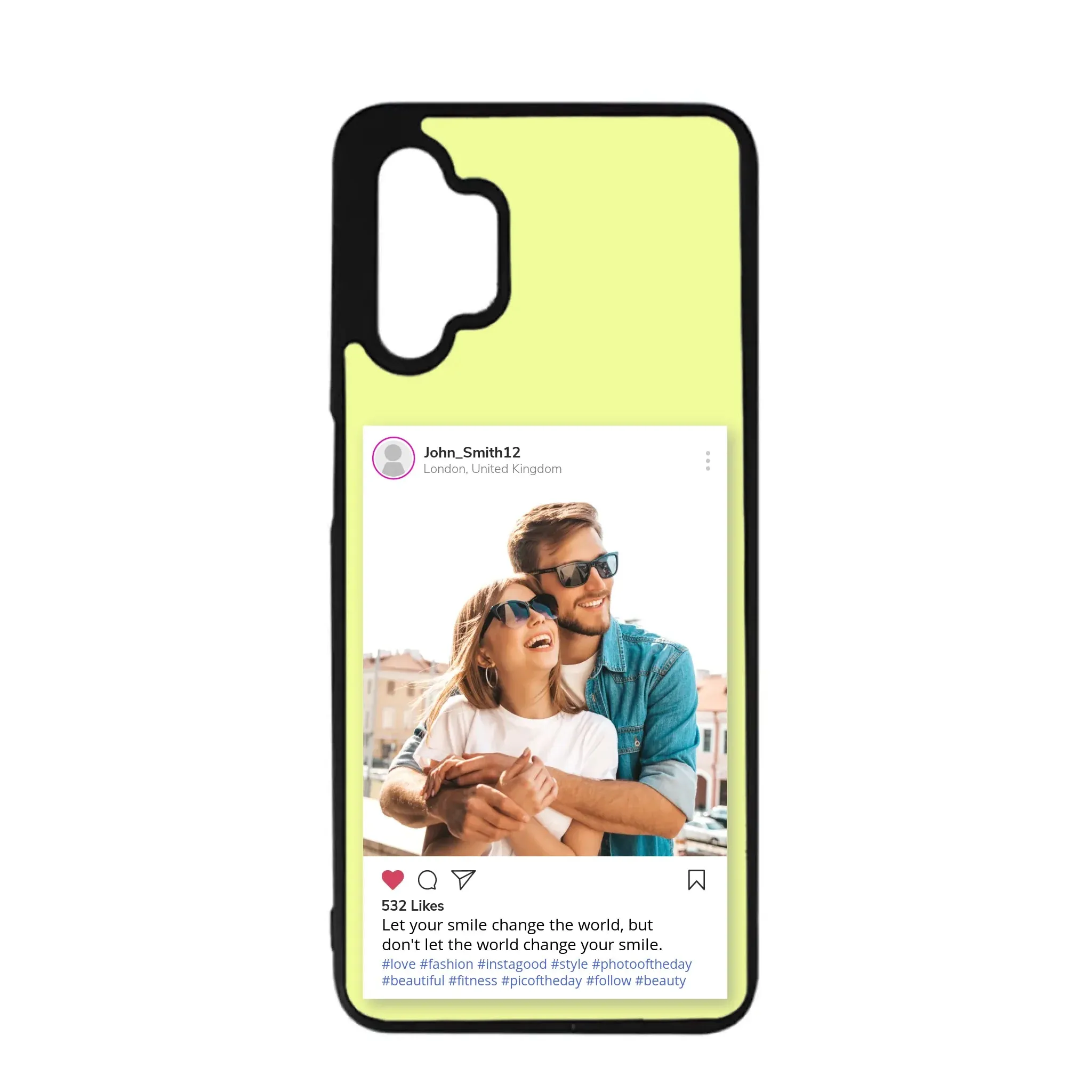 Custom Personalised Insta Instagram Post Rubber TPU Case for iPhone, Samsung & Pixel