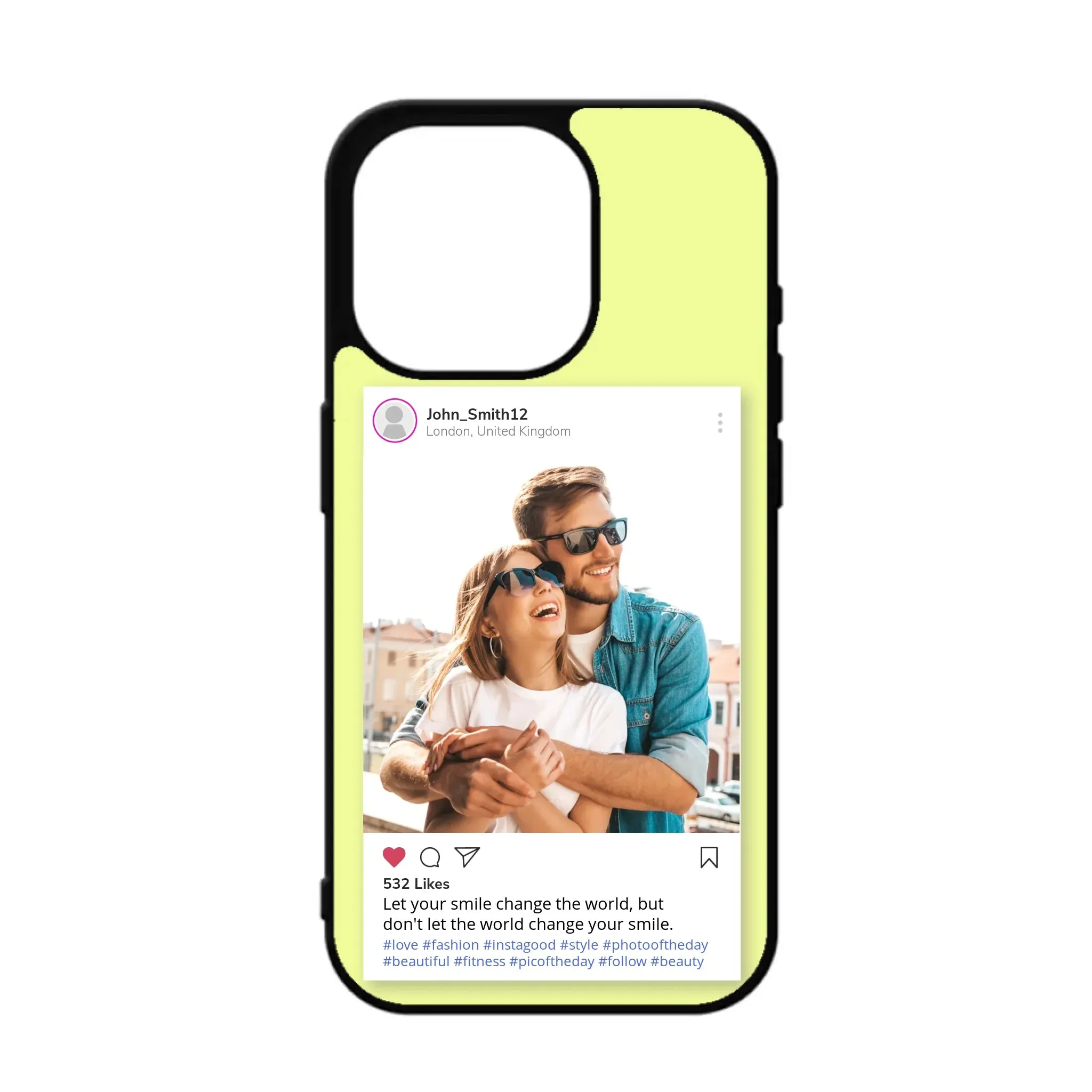 Custom Personalised Insta Instagram Post Rubber TPU Case for iPhone, Samsung & Pixel