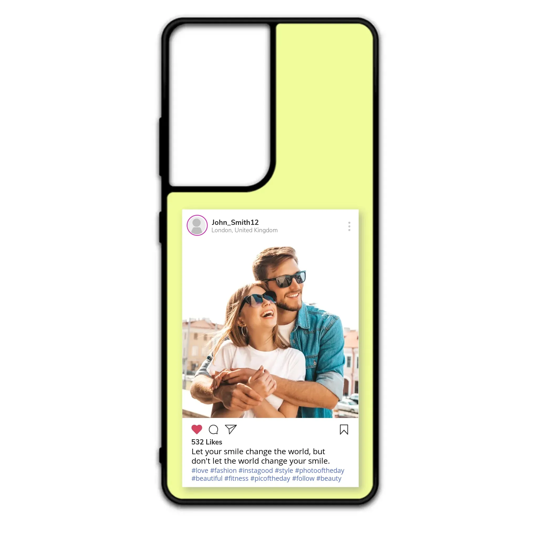 Custom Personalised Insta Instagram Post Rubber TPU Case for iPhone, Samsung & Pixel