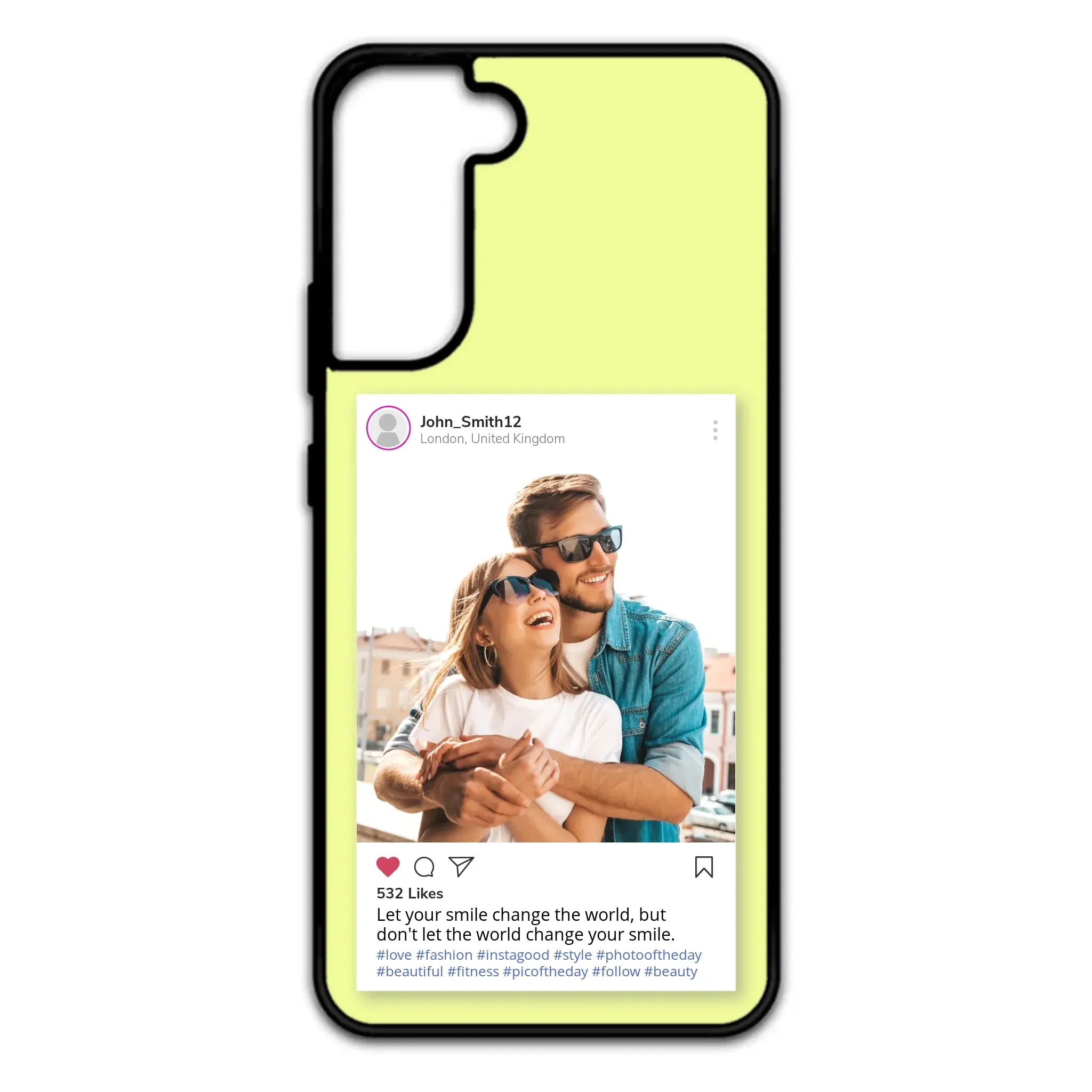 Custom Personalised Insta Instagram Post Rubber TPU Case for iPhone, Samsung & Pixel