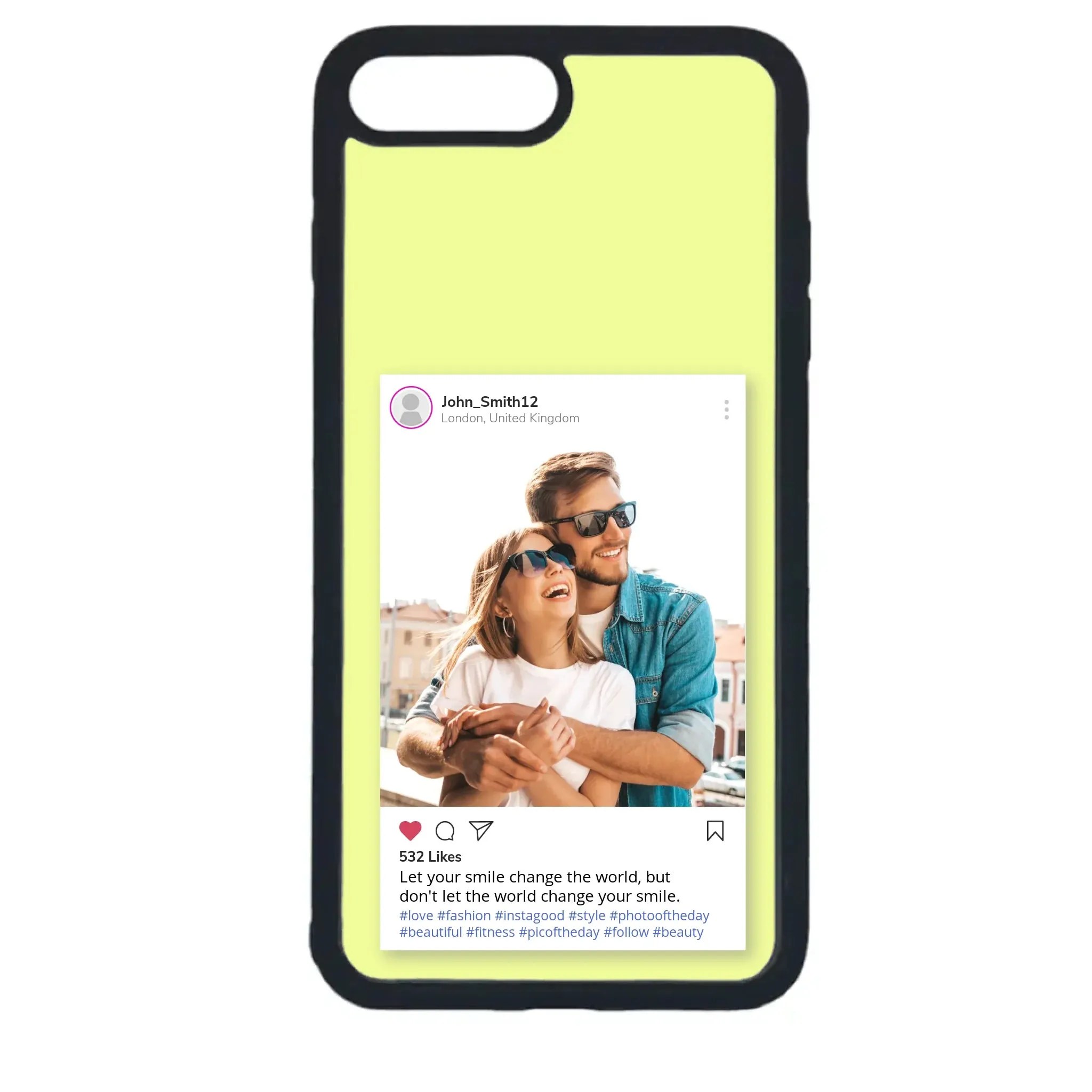 Custom Personalised Insta Instagram Post Rubber TPU Case for iPhone, Samsung & Pixel