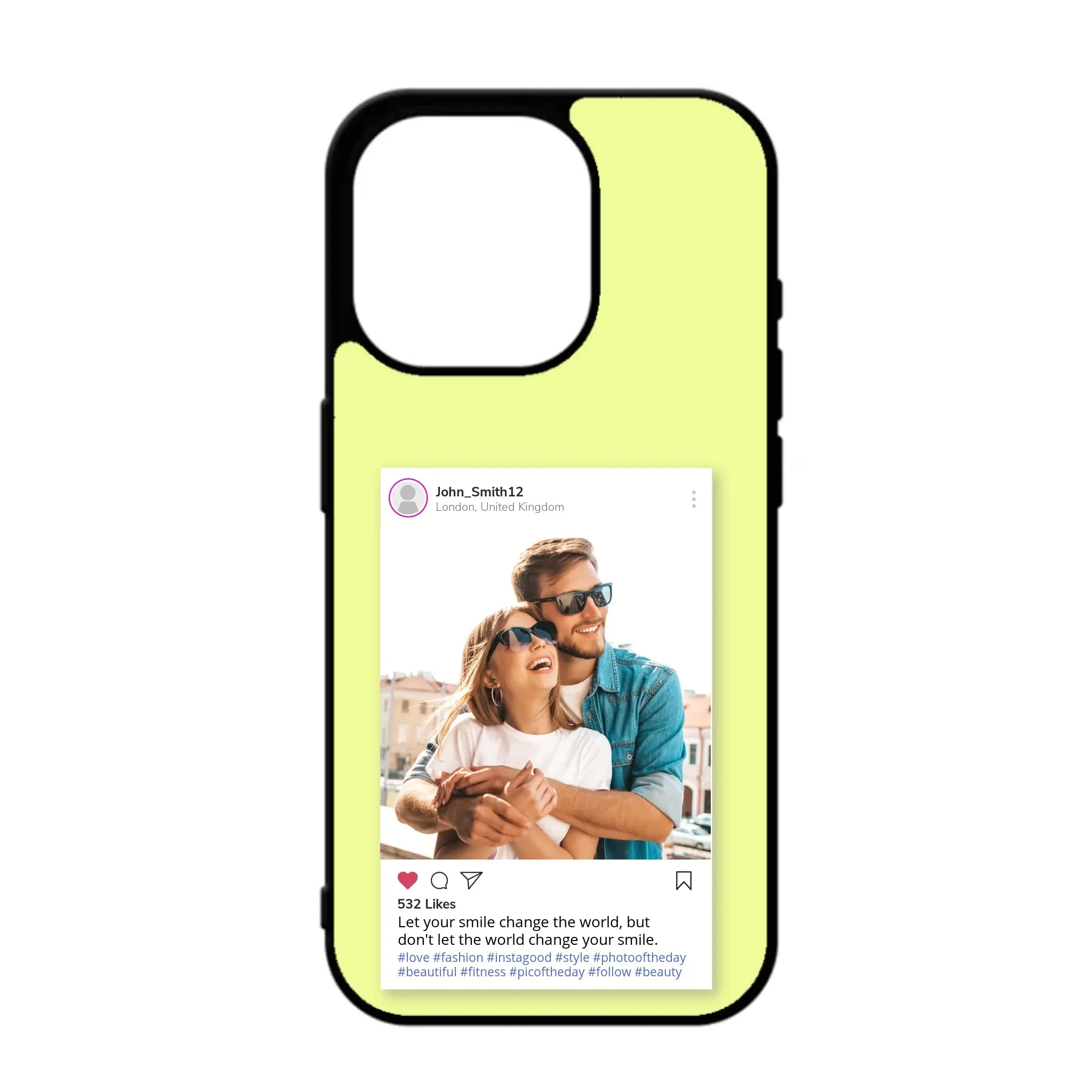 Custom Personalised Insta Instagram Post Rubber TPU Case for iPhone, Samsung & Pixel
