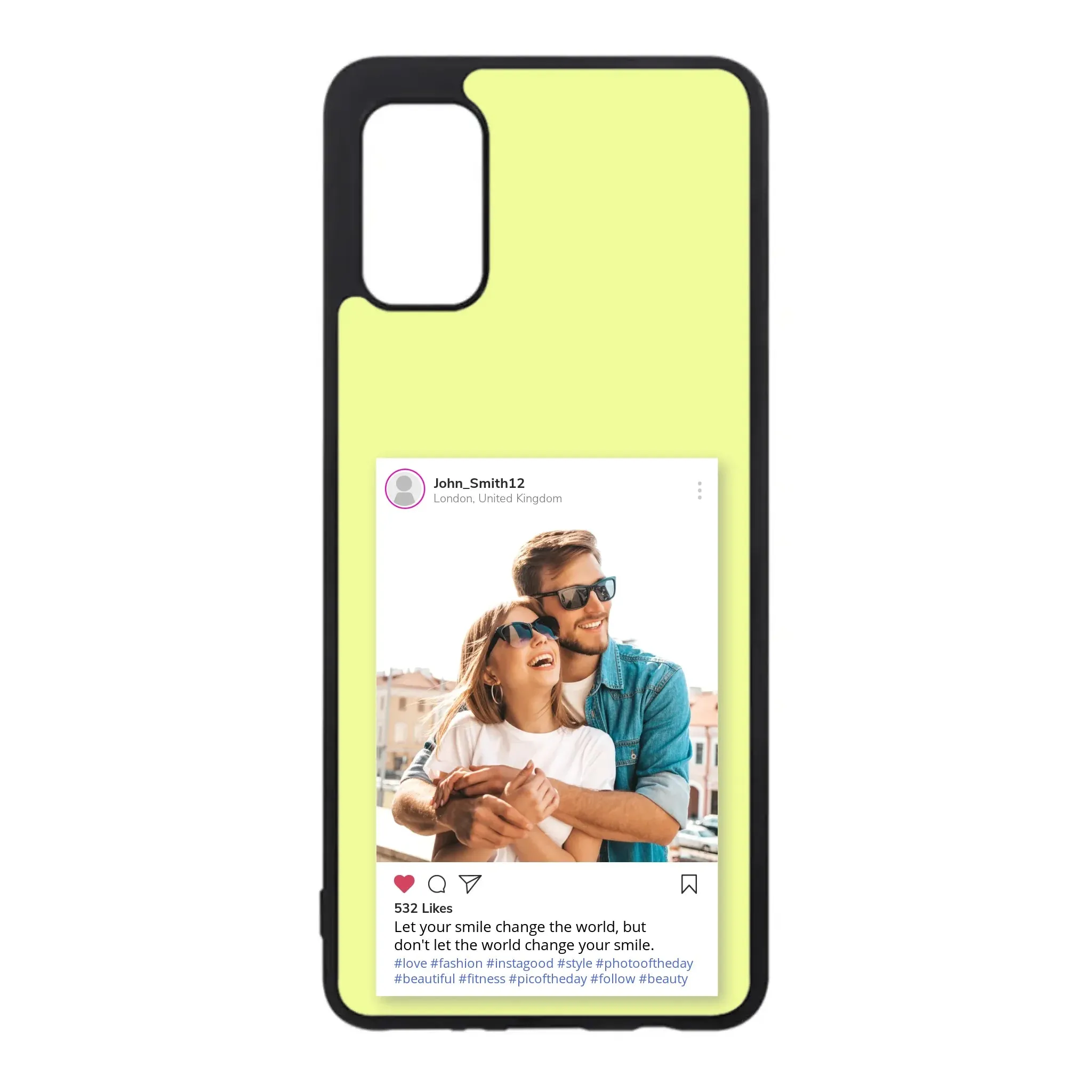 Custom Personalised Insta Instagram Post Rubber TPU Case for iPhone, Samsung & Pixel