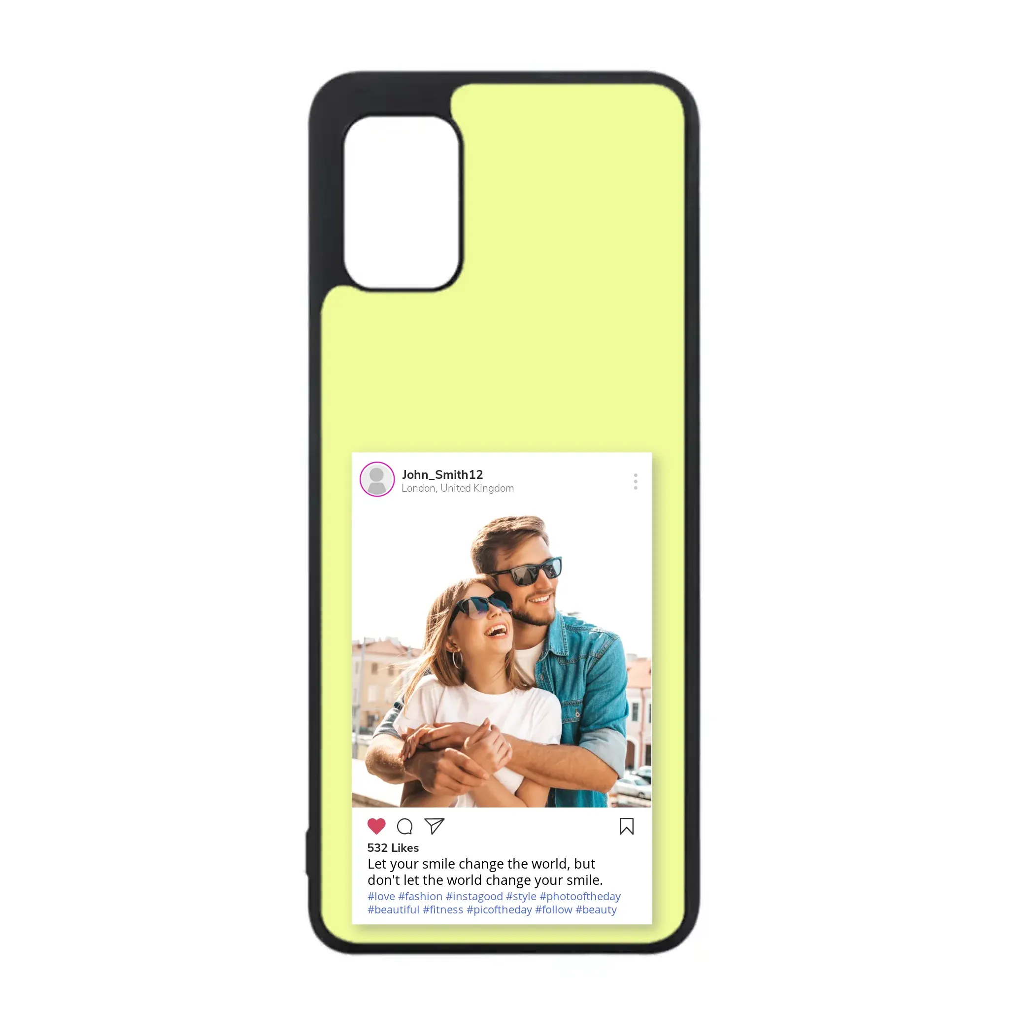 Custom Personalised Insta Instagram Post Rubber TPU Case for iPhone, Samsung & Pixel