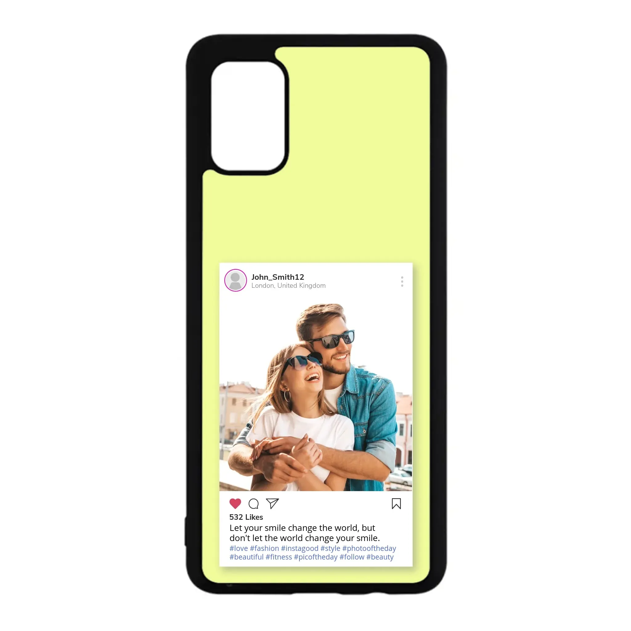 Custom Personalised Insta Instagram Post Rubber TPU Case for iPhone, Samsung & Pixel