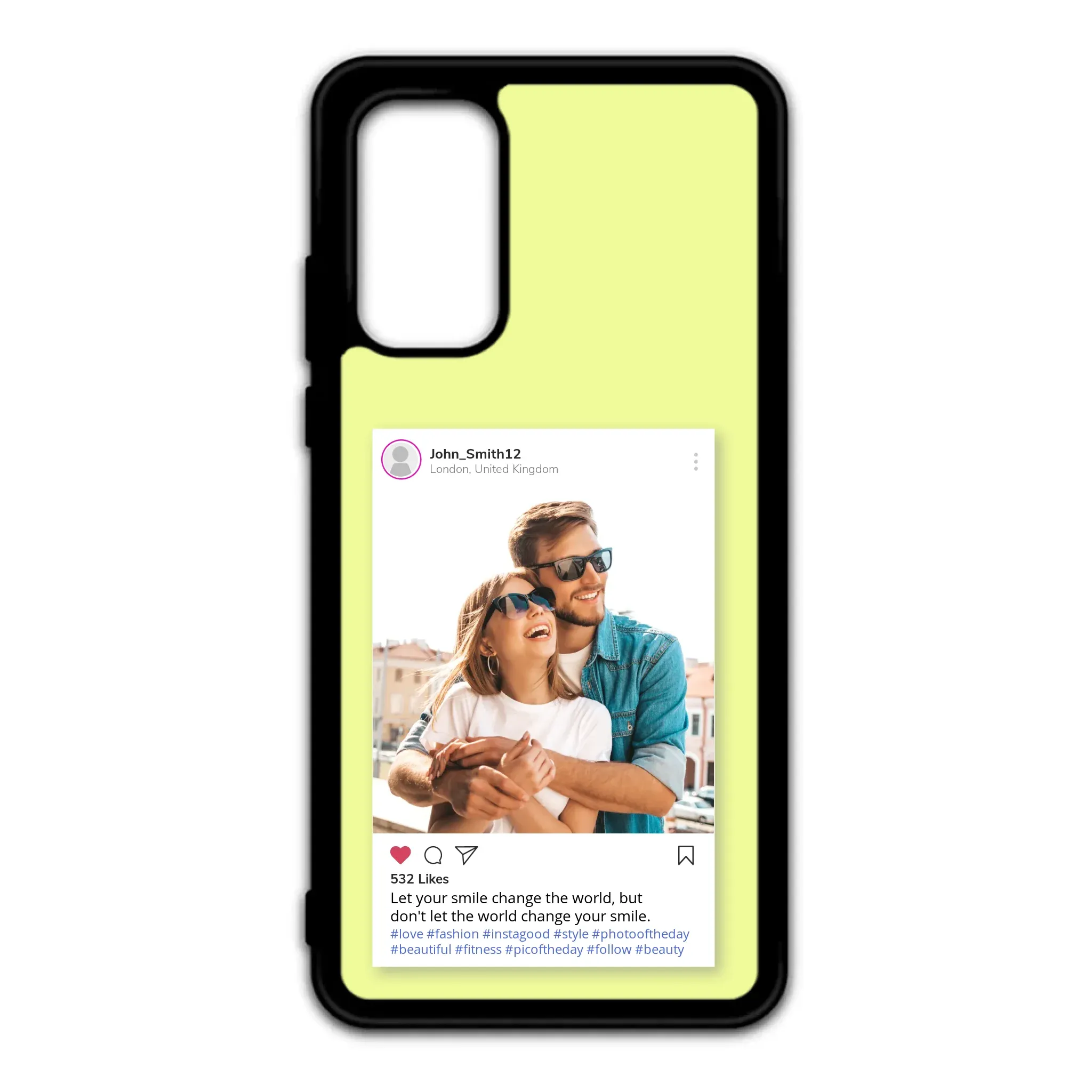 Custom Personalised Insta Instagram Post Rubber TPU Case for iPhone, Samsung & Pixel
