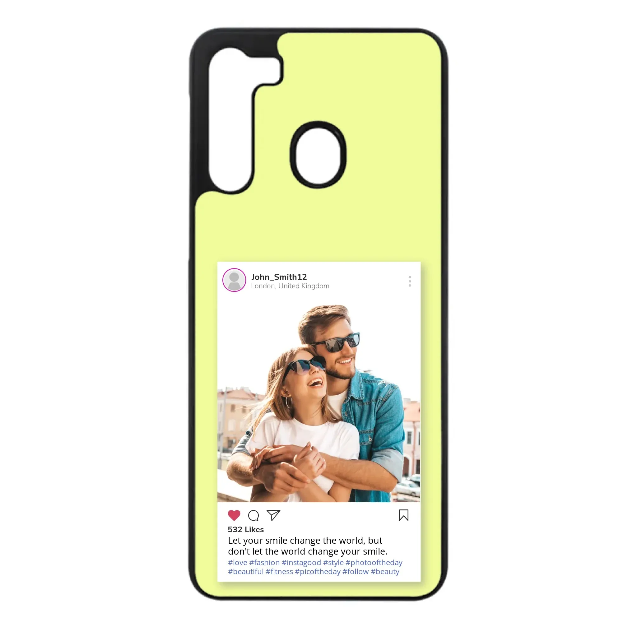 Custom Personalised Insta Instagram Post Rubber TPU Case for iPhone, Samsung & Pixel