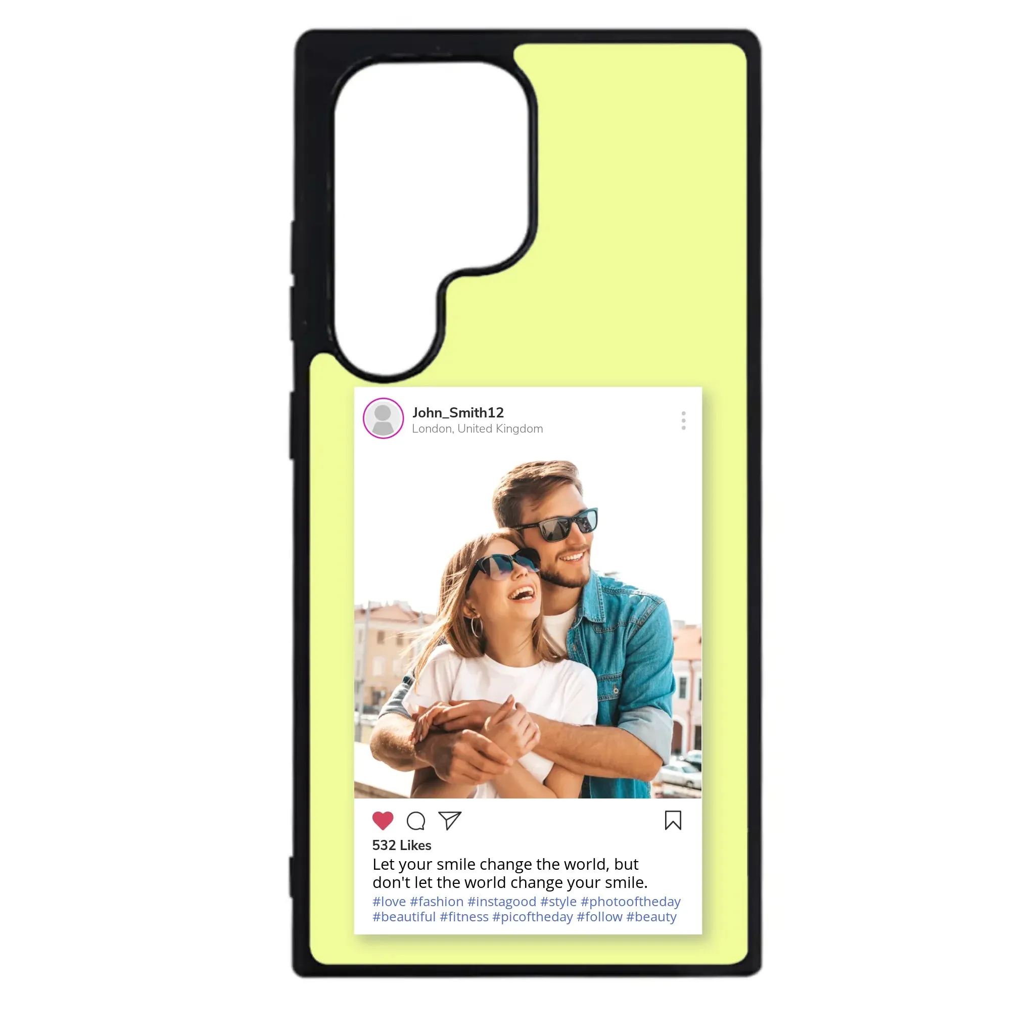 Custom Personalised Insta Instagram Post Rubber TPU Case for iPhone, Samsung & Pixel