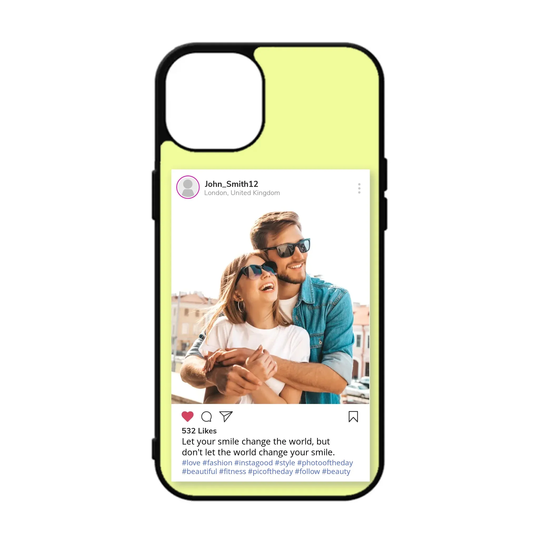 Custom Personalised Insta Instagram Post Rubber TPU Case for iPhone, Samsung & Pixel