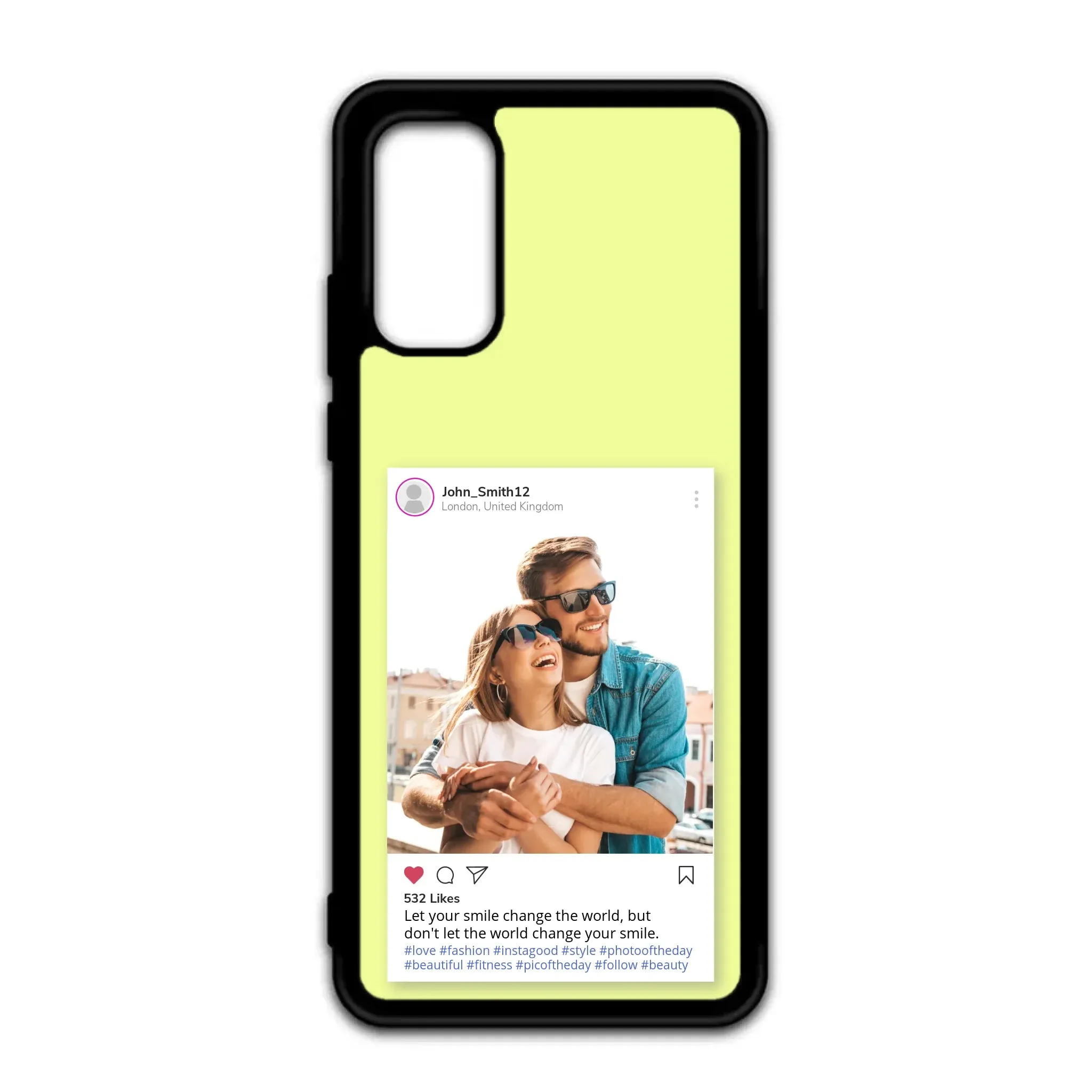 Custom Personalised Insta Instagram Post Rubber TPU Case for iPhone, Samsung & Pixel