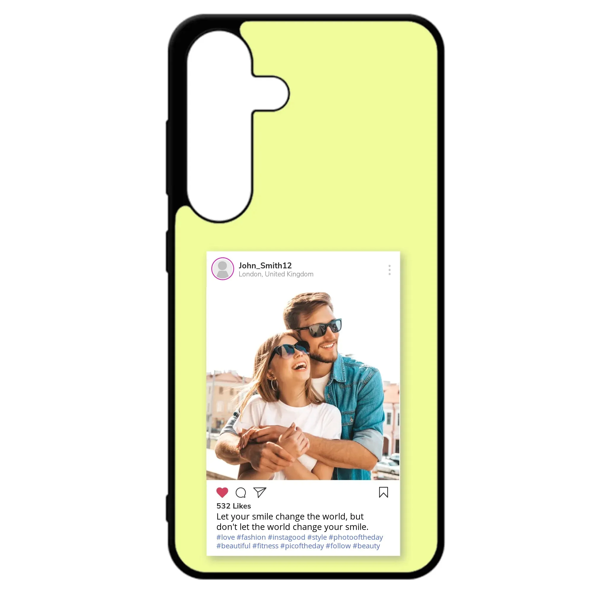 Custom Personalised Insta Instagram Post Rubber TPU Case for iPhone, Samsung & Pixel
