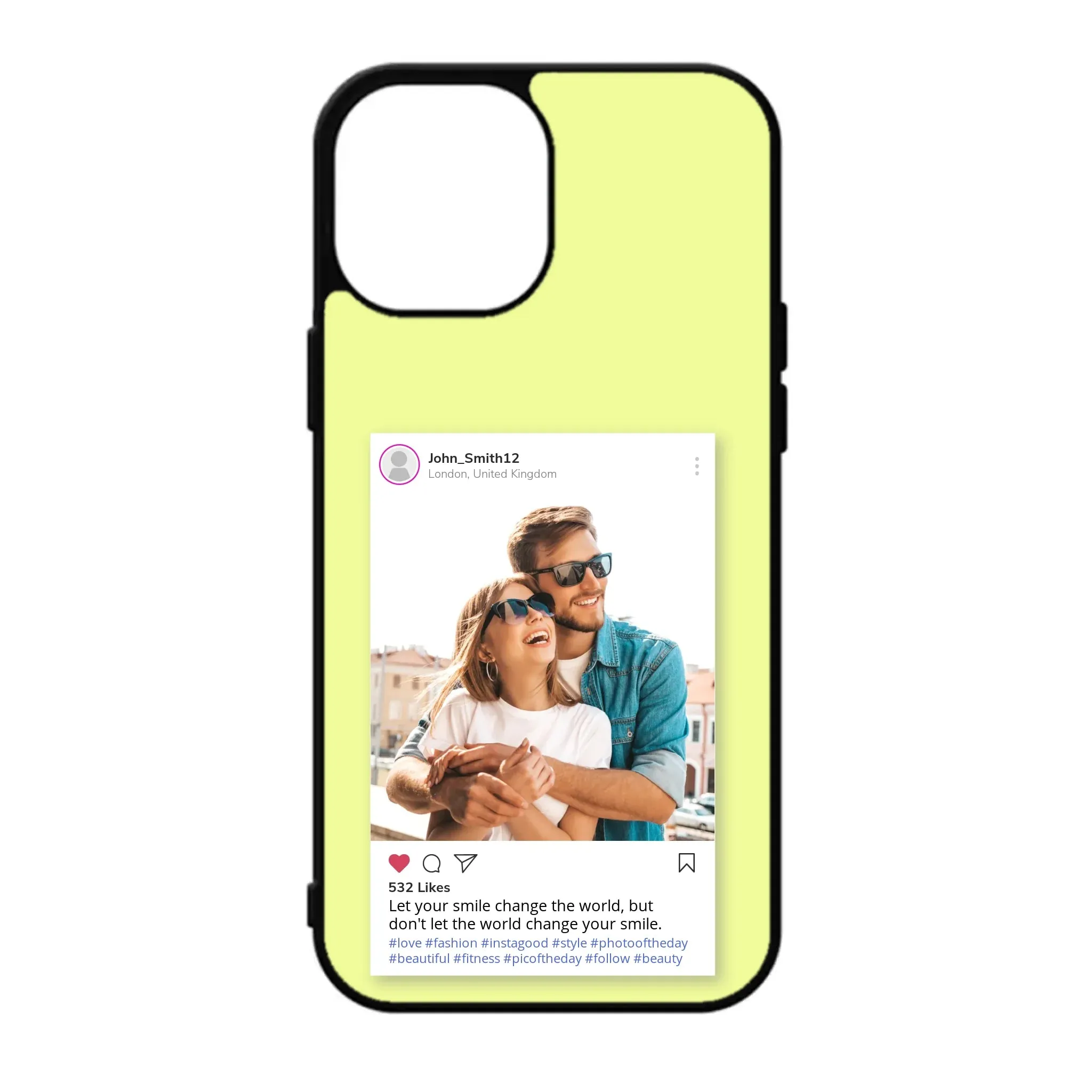 Custom Personalised Insta Instagram Post Rubber TPU Case for iPhone, Samsung & Pixel