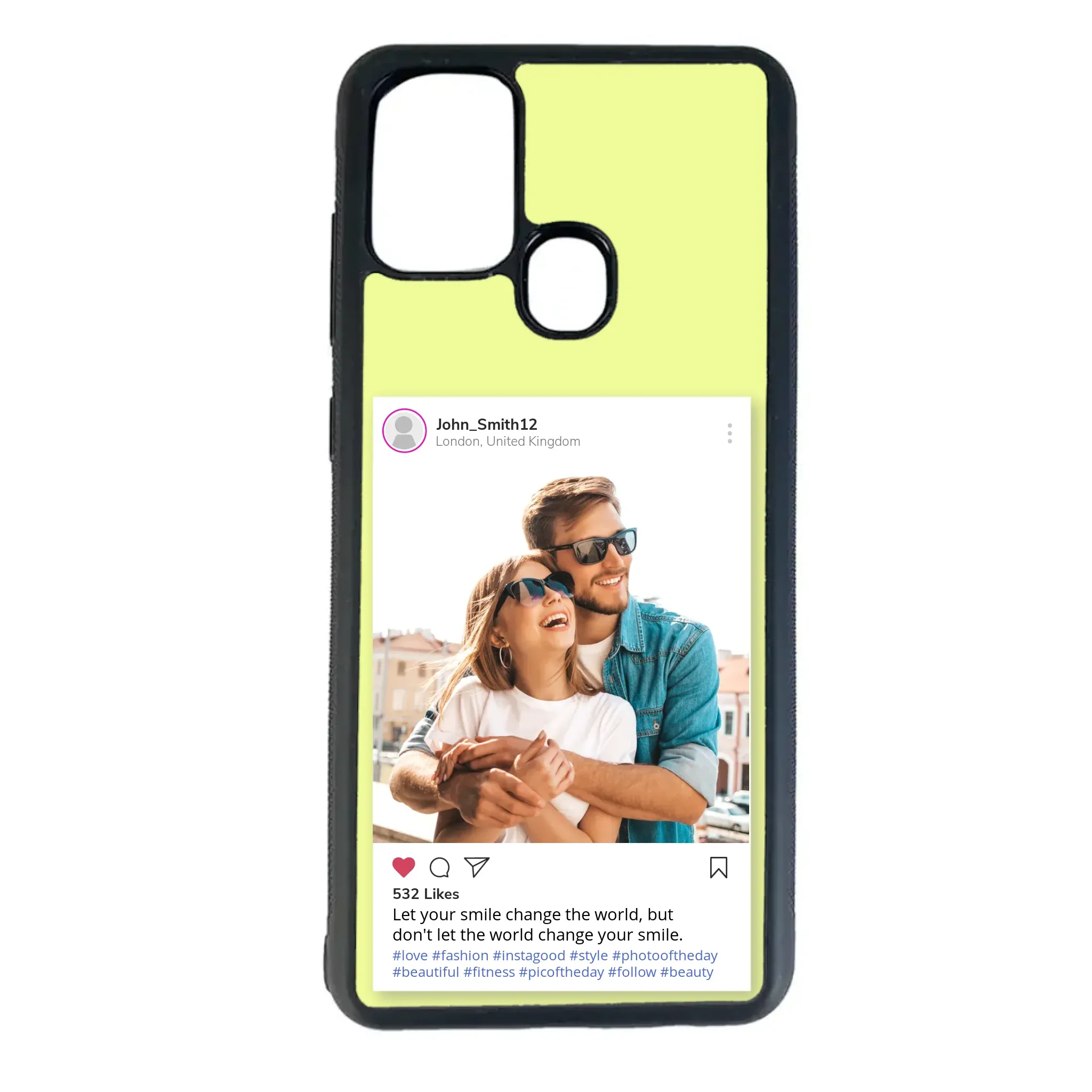 Custom Personalised Insta Instagram Post Rubber TPU Case for iPhone, Samsung & Pixel