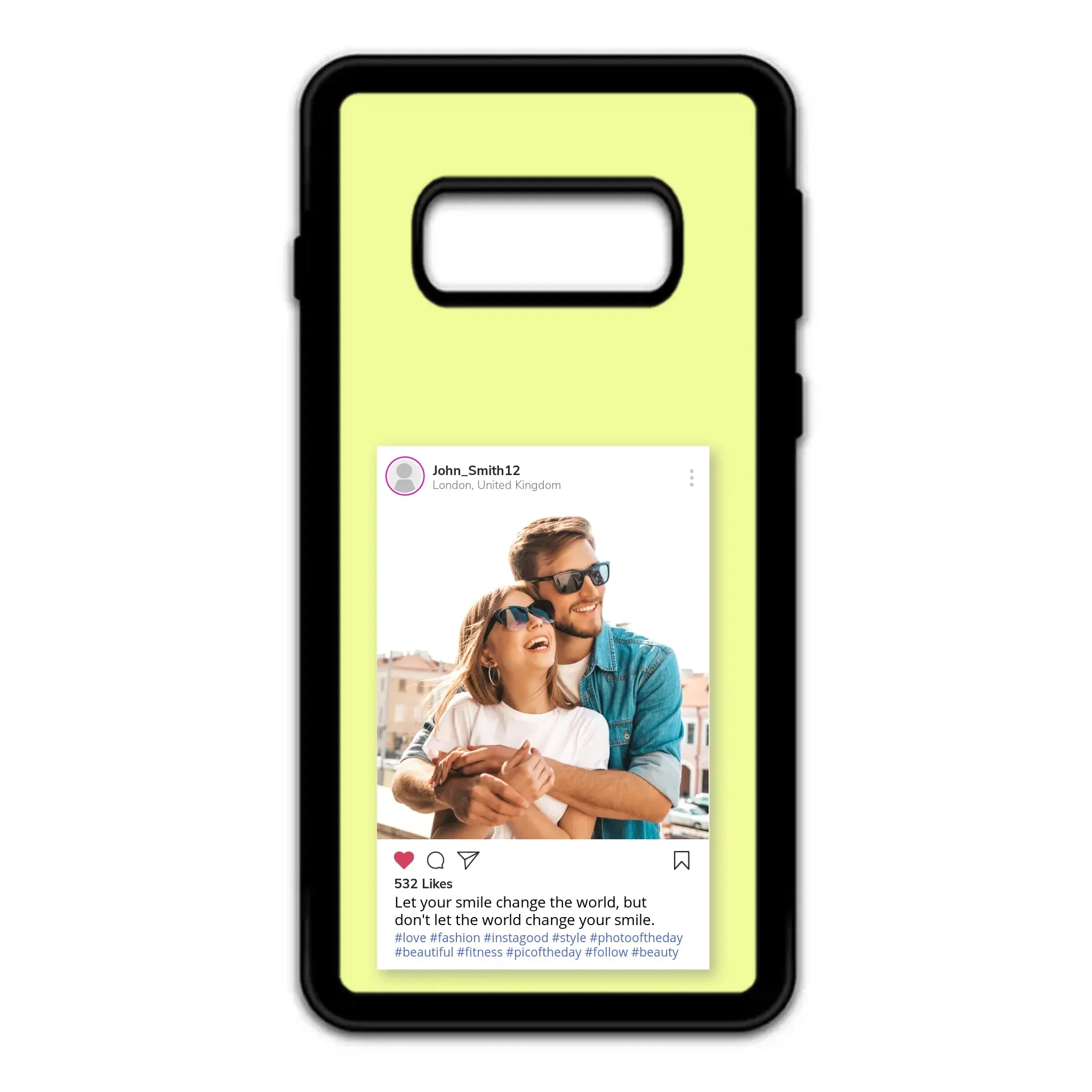 Custom Personalised Insta Instagram Post Rubber TPU Case for iPhone, Samsung & Pixel