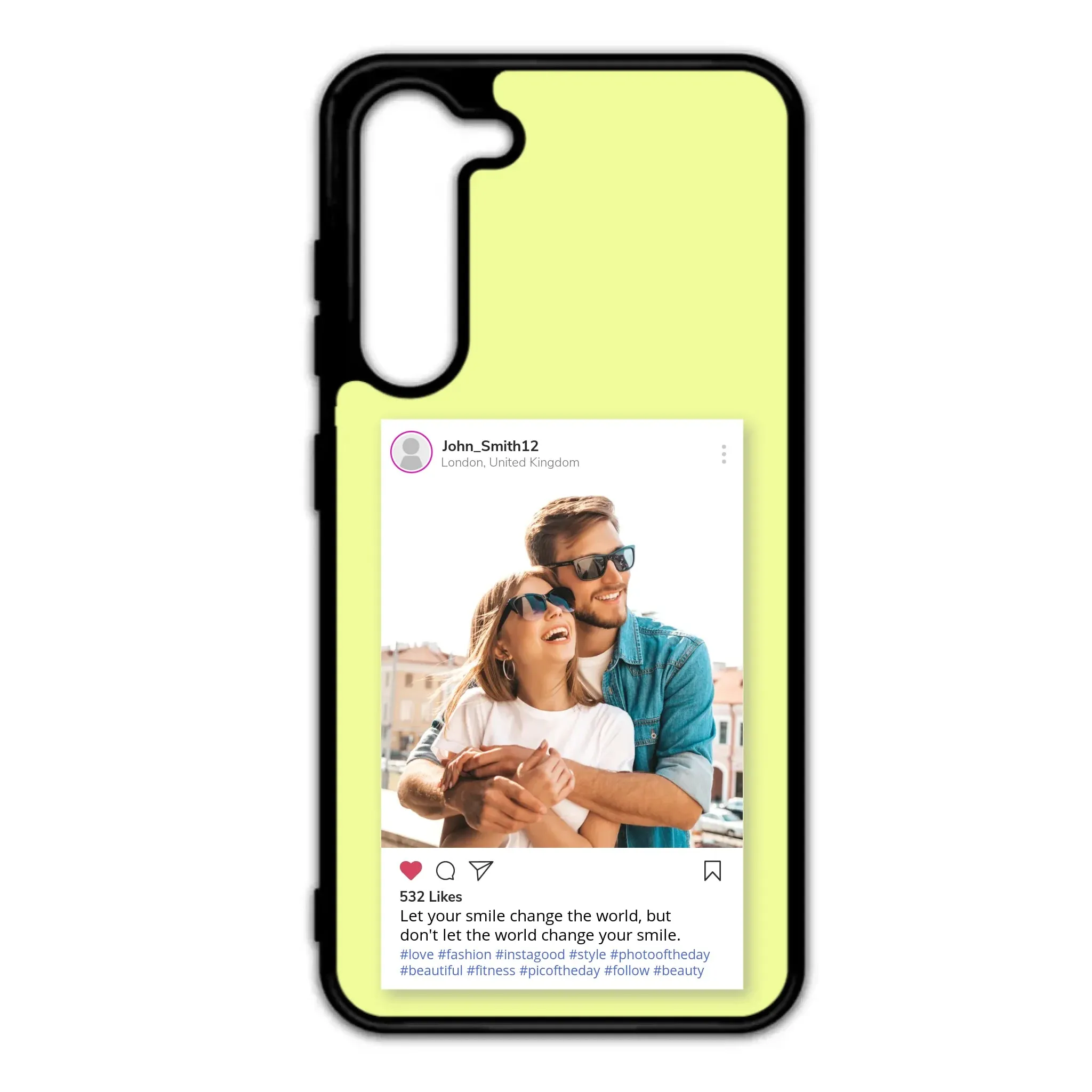 Custom Personalised Insta Instagram Post Rubber TPU Case for iPhone, Samsung & Pixel