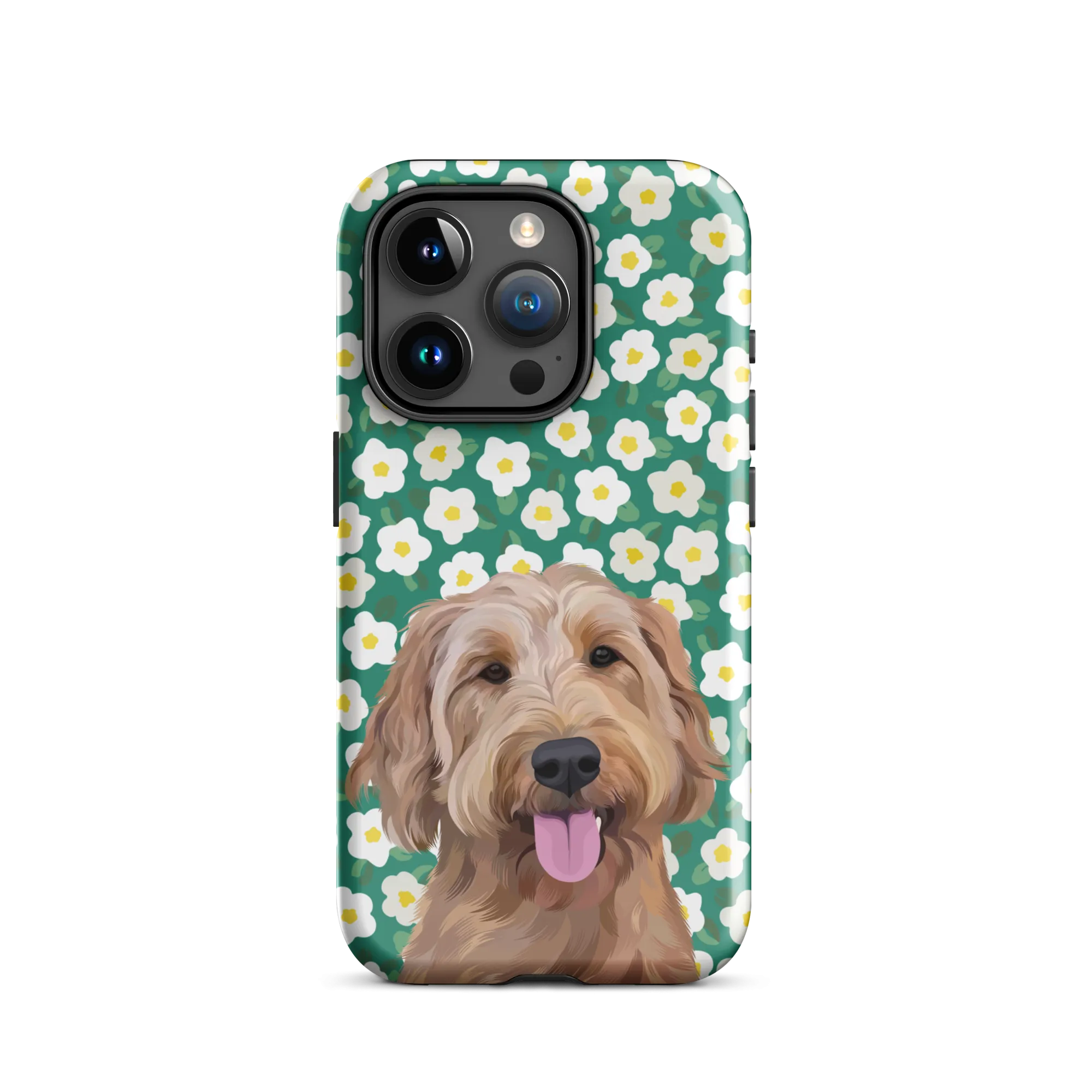 Custom Pet Portrait iPhone Case - Flowers