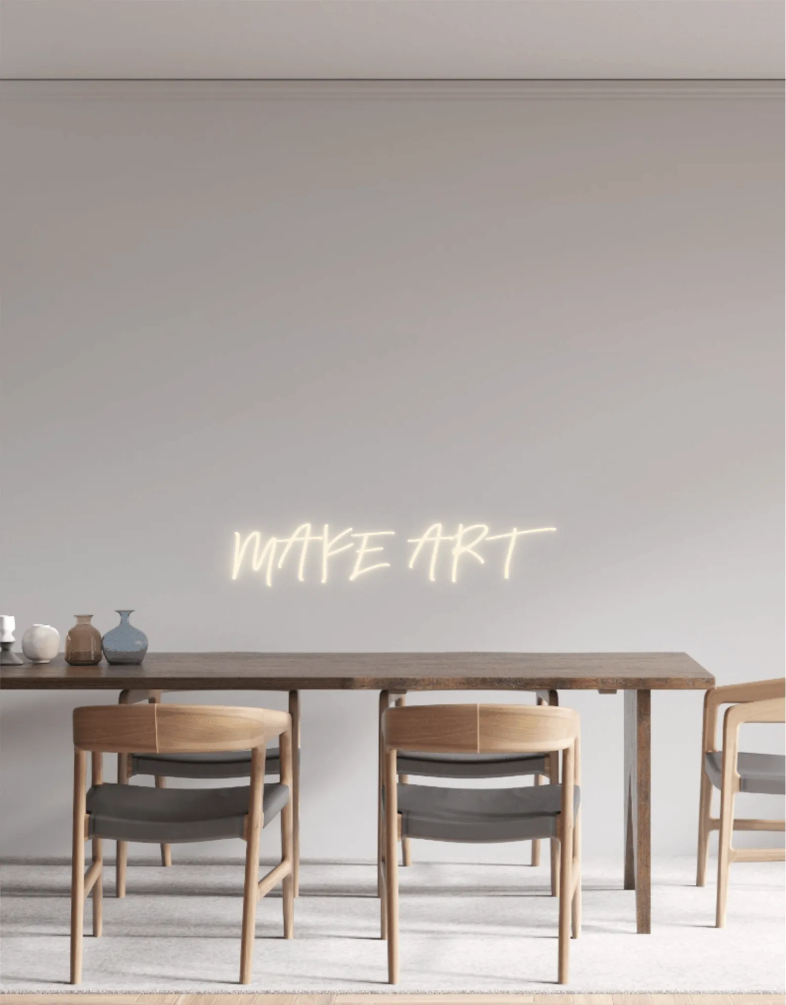 Custom text: MAKE ART