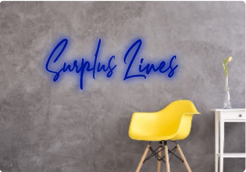 Custom text: Surplus Lines