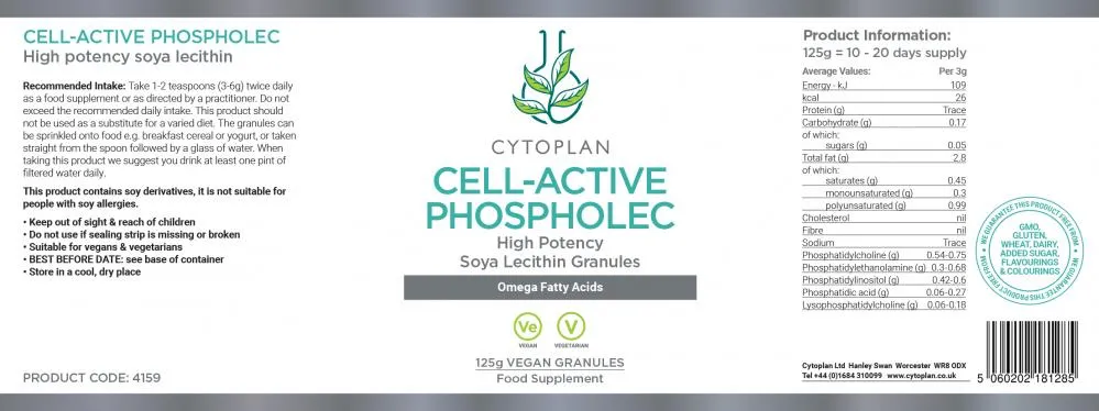 Cytoplan Cell-Active Phospholec 125g