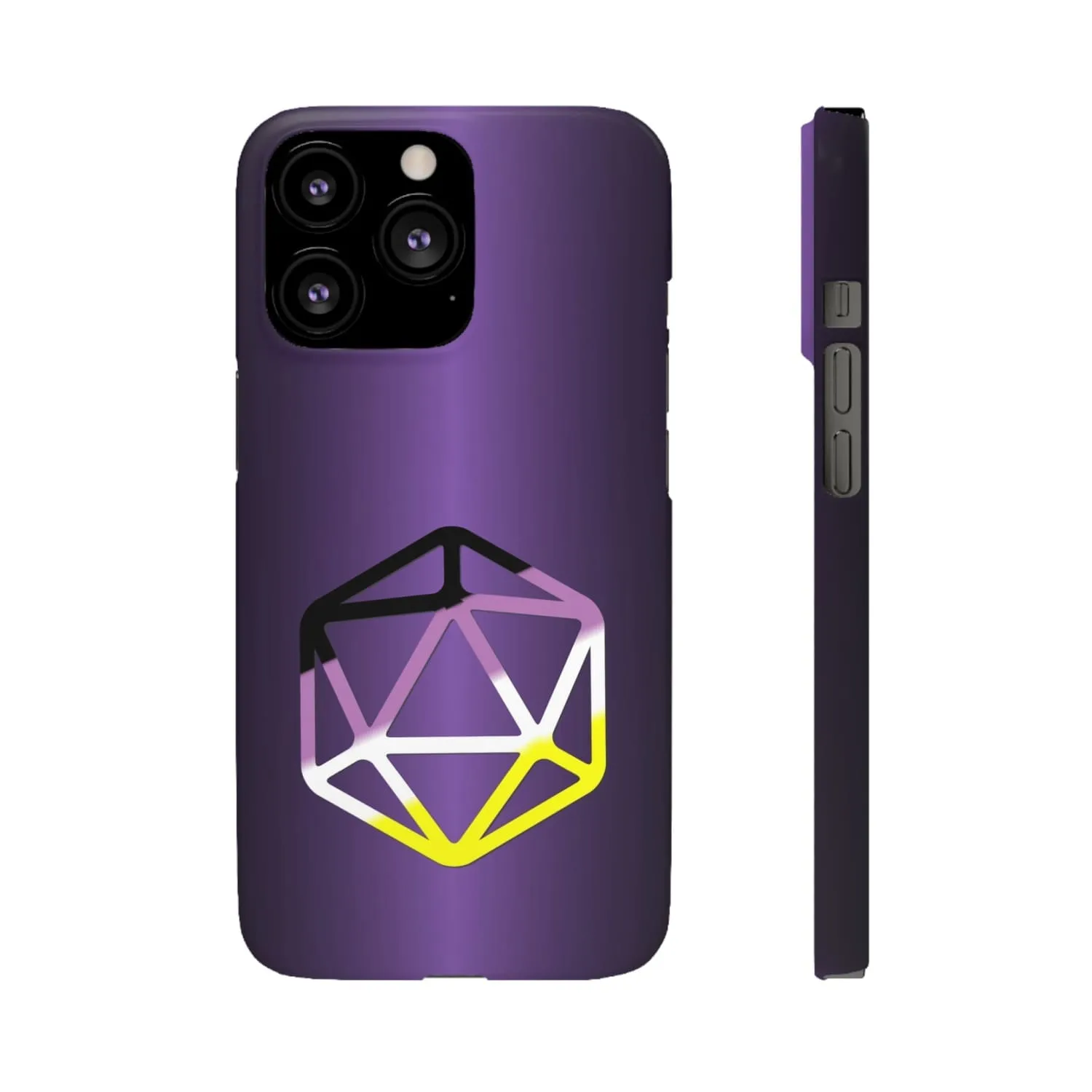 D20 Critical Pride Non-Binary Pride PY Snap Phone Case