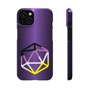 D20 Critical Pride Non-Binary Pride PY Snap Phone Case