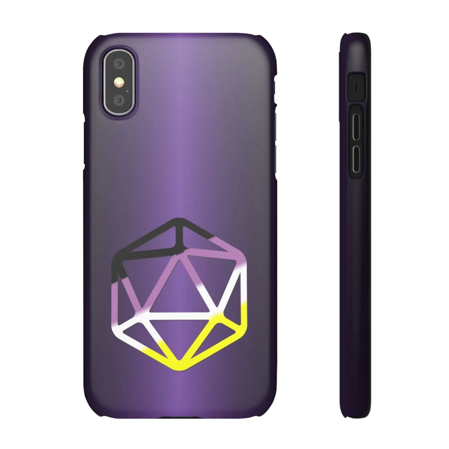 D20 Critical Pride Non-Binary Pride PY Snap Phone Case