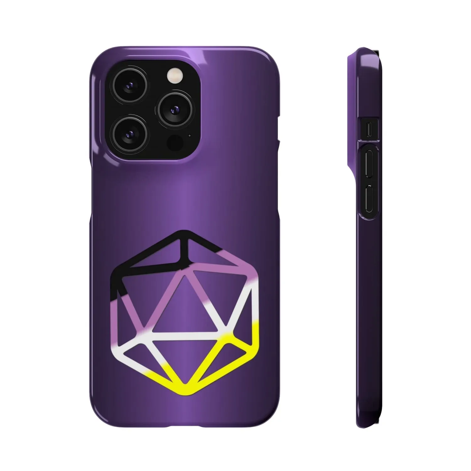 D20 Critical Pride Non-Binary Pride PY Snap Phone Case